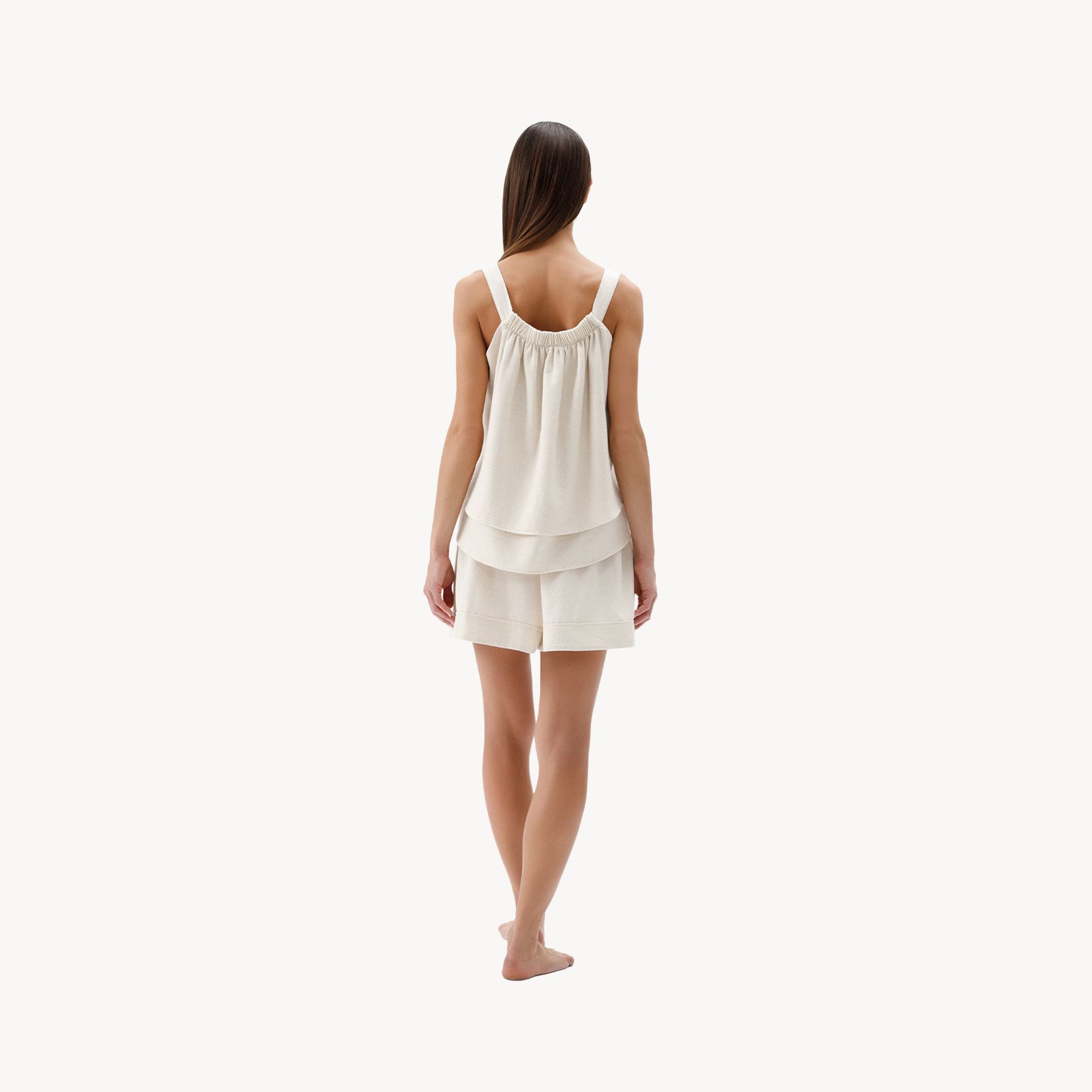 Linen-Cotton Tank Blouse #color_natural