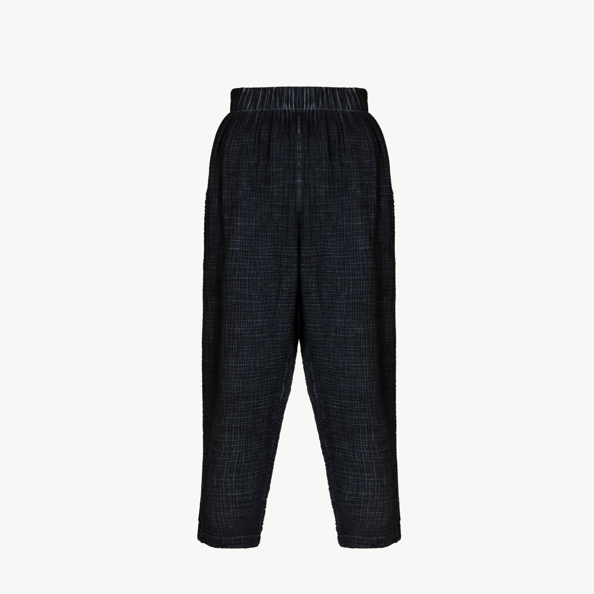 POKOLOKO Crinkle Slouchy Pants #color_crinkle-black
