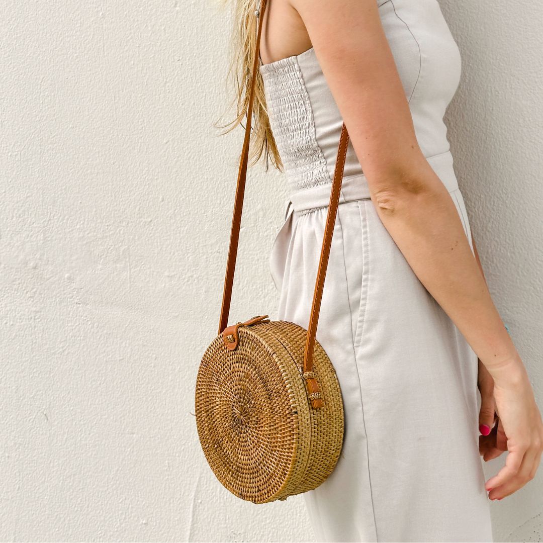 POKOLOKO circle bali bag #color_caramel-rattan