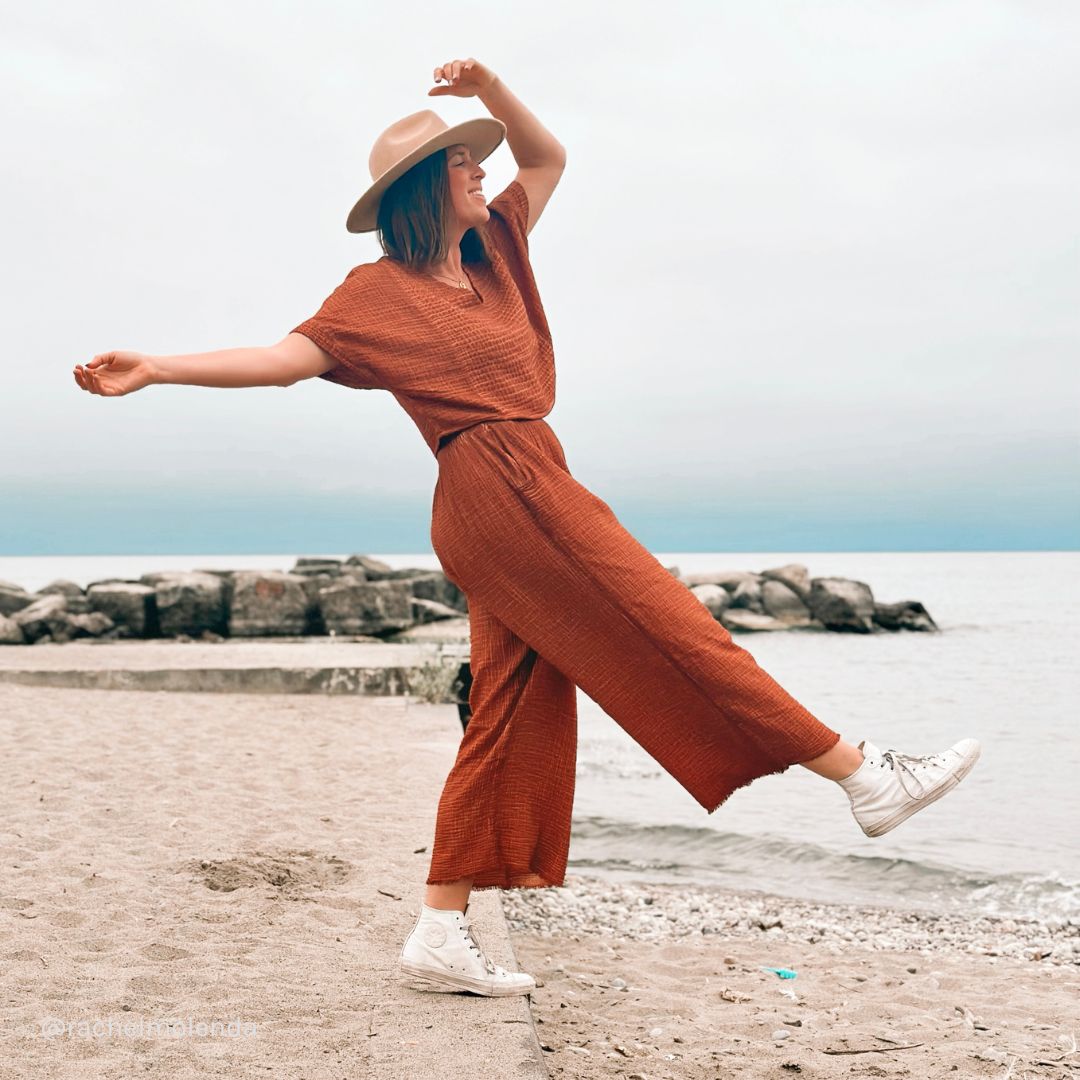POKOLOKO Crinkle Crop Top #color_crinkle-terracotta