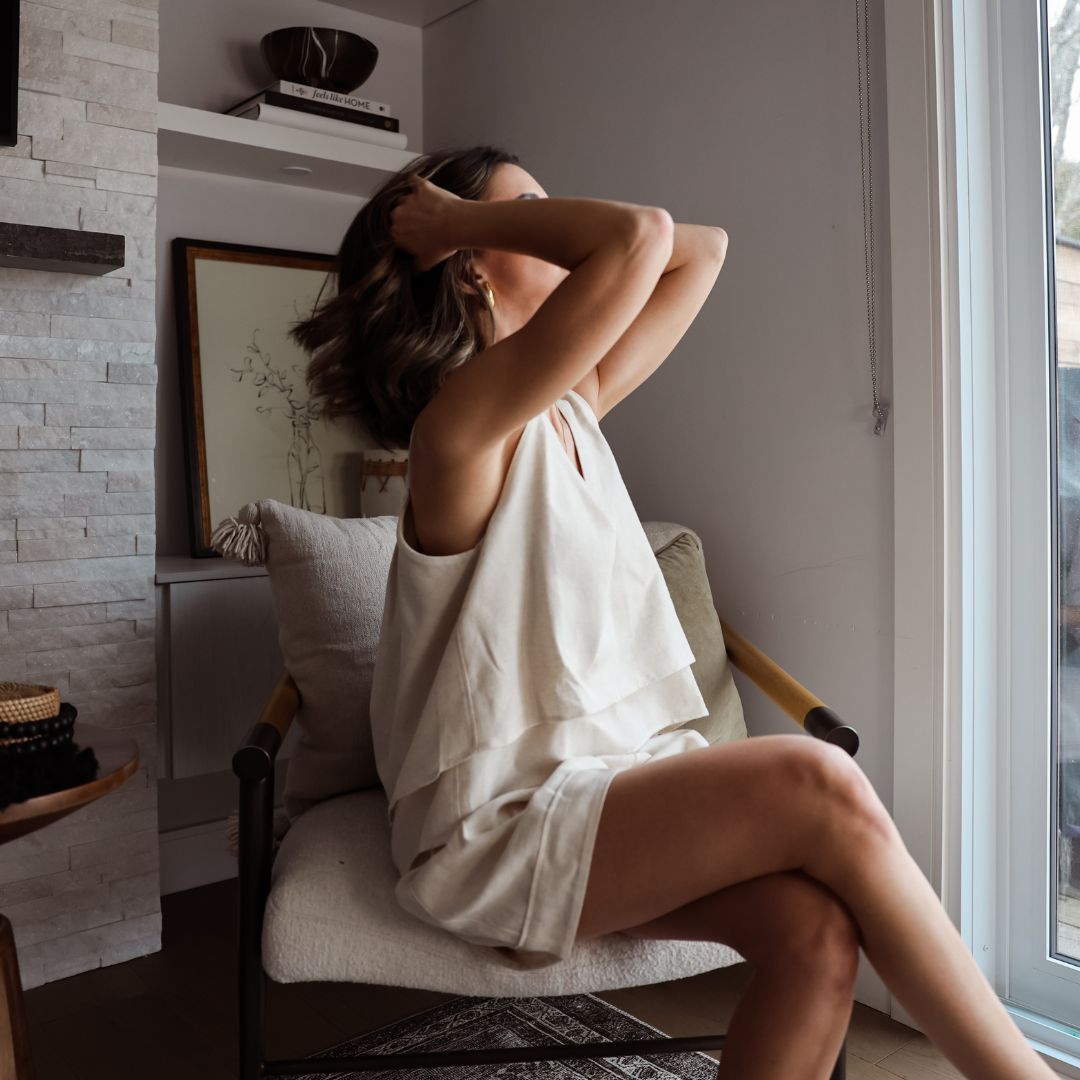 Linen-Cotton Tank Blouse #color_natural