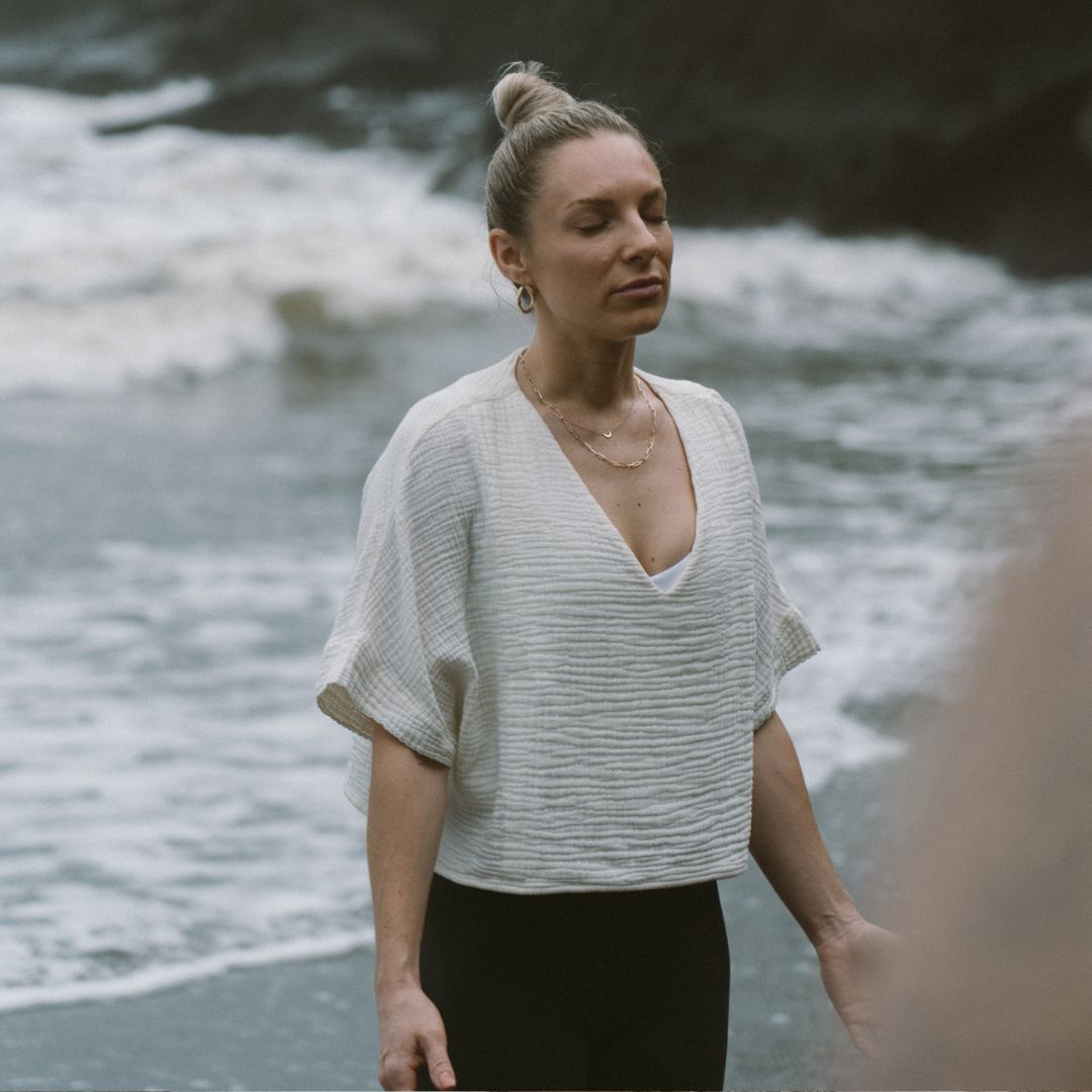 POKOLOKO Crinkle Crop Top #color_crinkle-cream