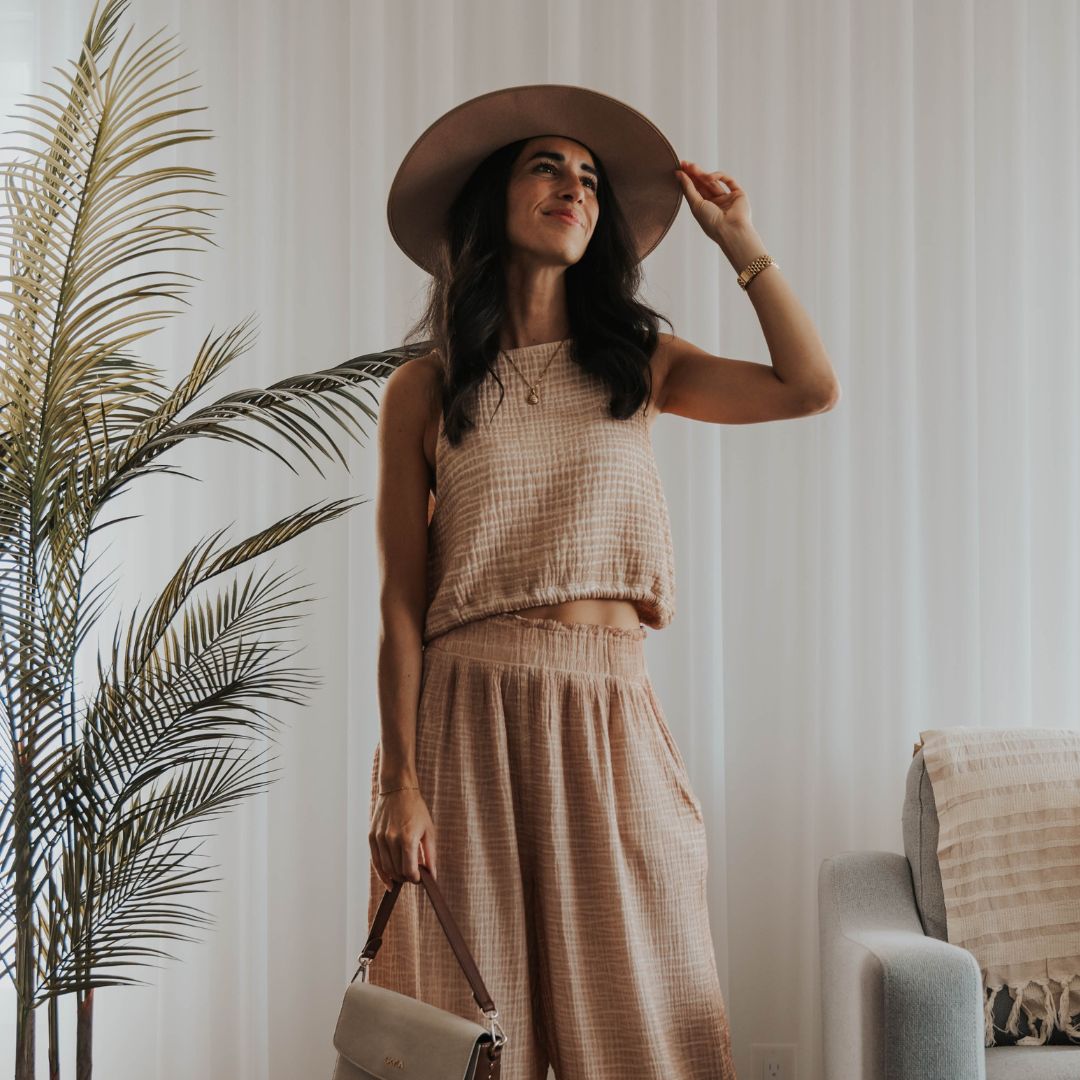 POKOLOKO Crinkle Keyhole Tank #color_crinkle-beige