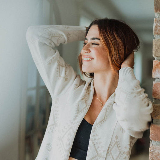 POKOLOKO Sarahkate Sweater #color_white-beige