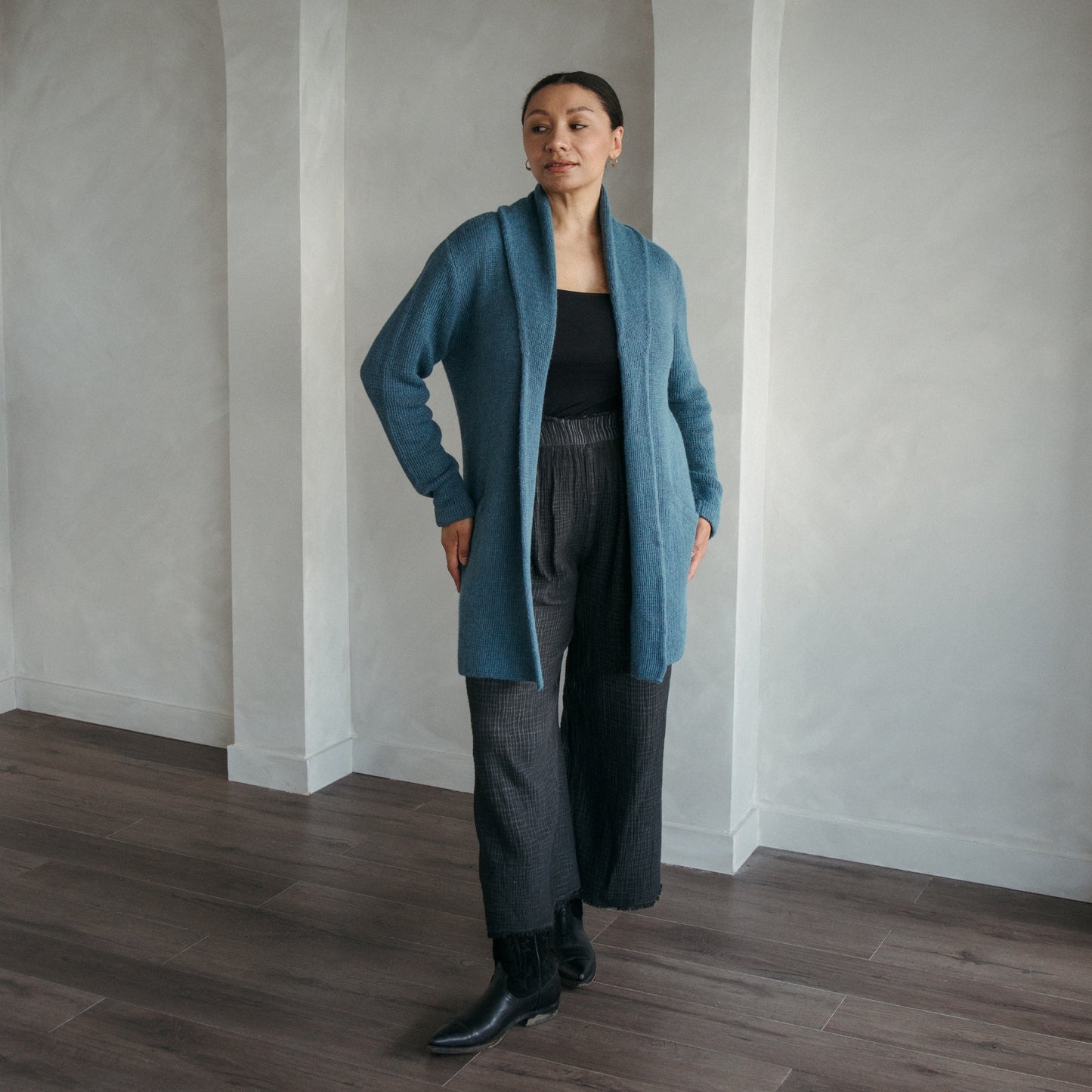 POKOLOKO Mia Sweater #color_heathered-day-blue-mia