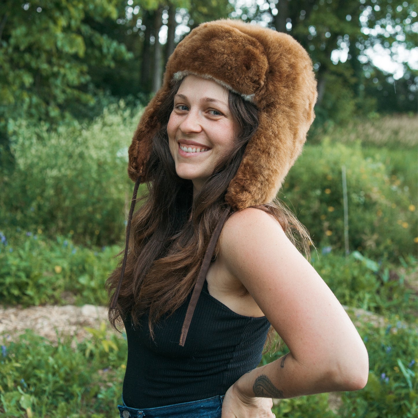 Alpaca Fur Mountie Hat