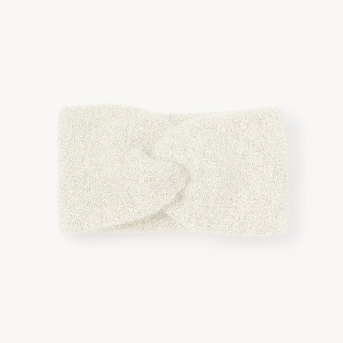 POKOLOKO Baby Alpaca Twisted Headband #color_ivory-headband