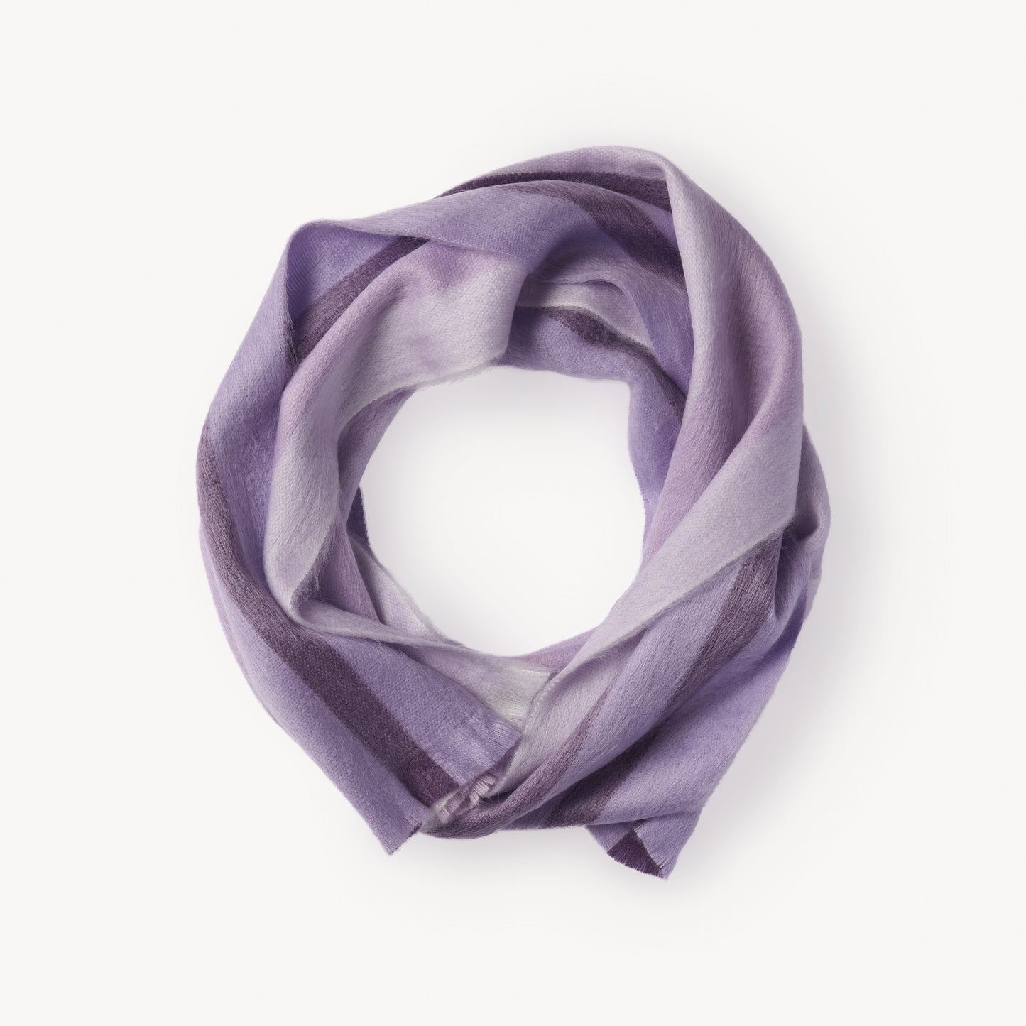 Striped Alpaca Seamless Scarf #color_orchid