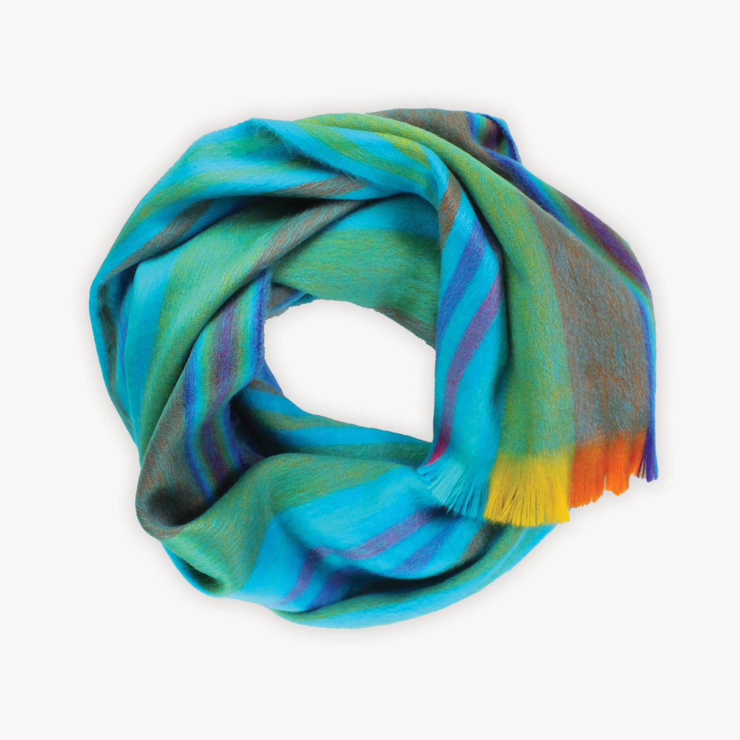 POKOLOKO Alpaca Seamless Multi Stripe Scarf #color_tropical-multi-stripe