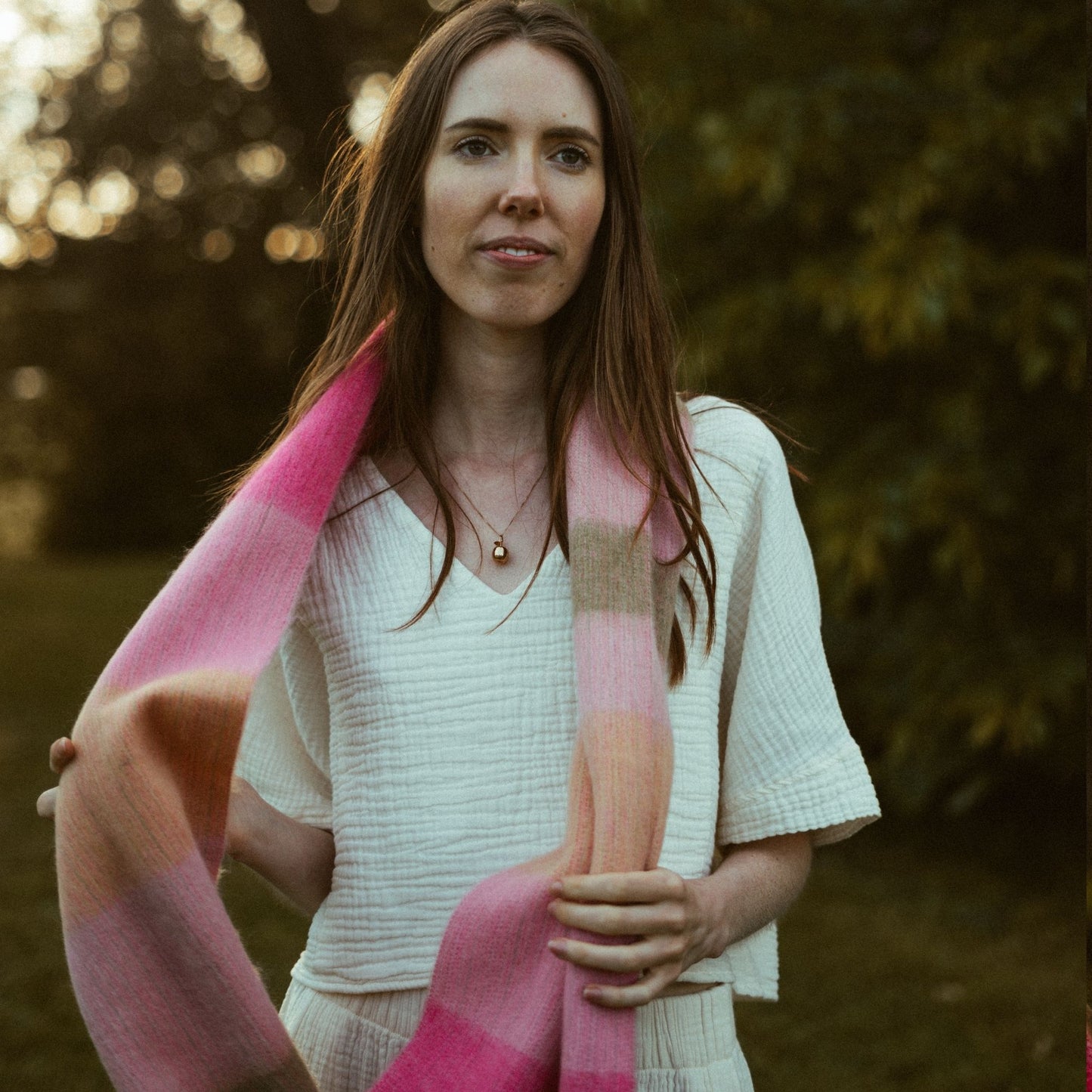 POKOLOKO Mood Alpaca Seamless Scarf #color_jewel-mood