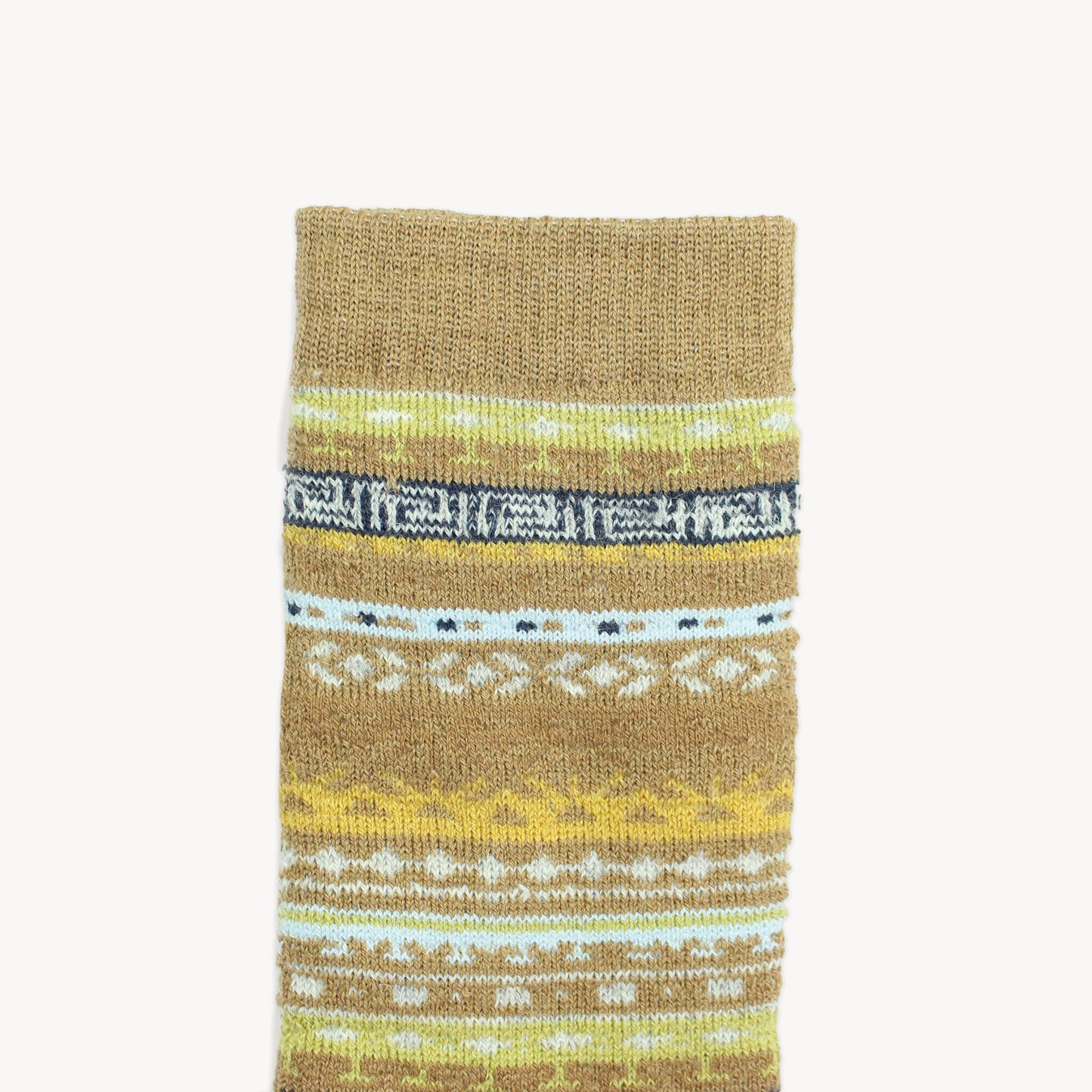 POKOLOKO Crew Alpaca Socks #color_multi-mocha