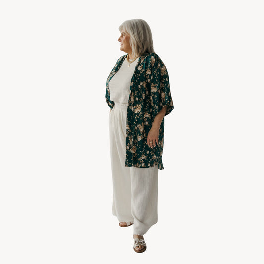 POKOLOKO Ubud Cover-Up #color_floral-teal