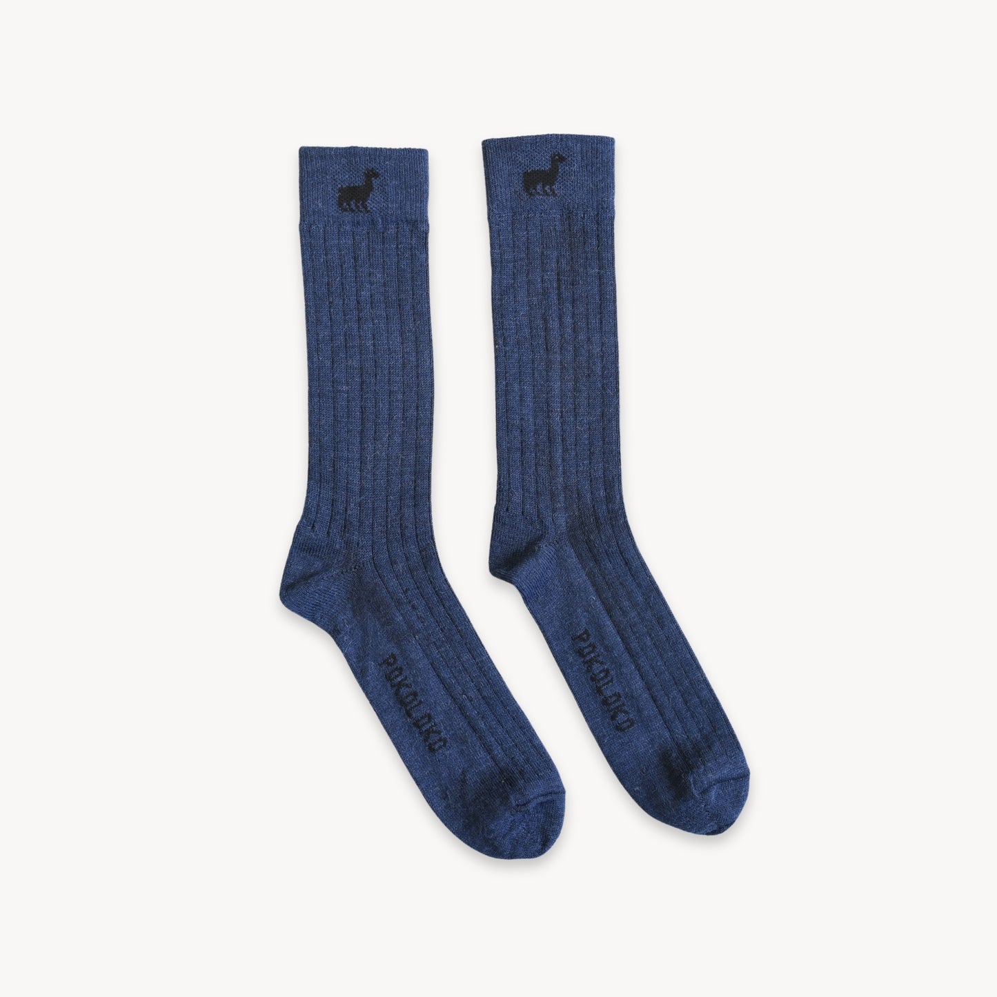 POKOLOKO Everyday Alpaca Socks #color_night-blue
