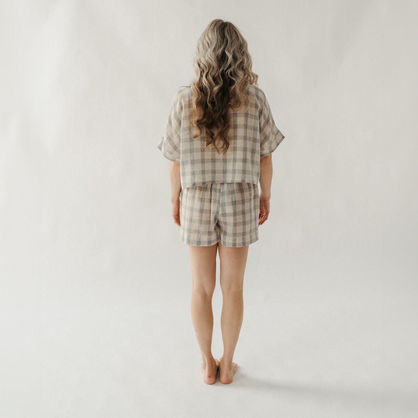 POKOLOKO Plaid Crop Top
