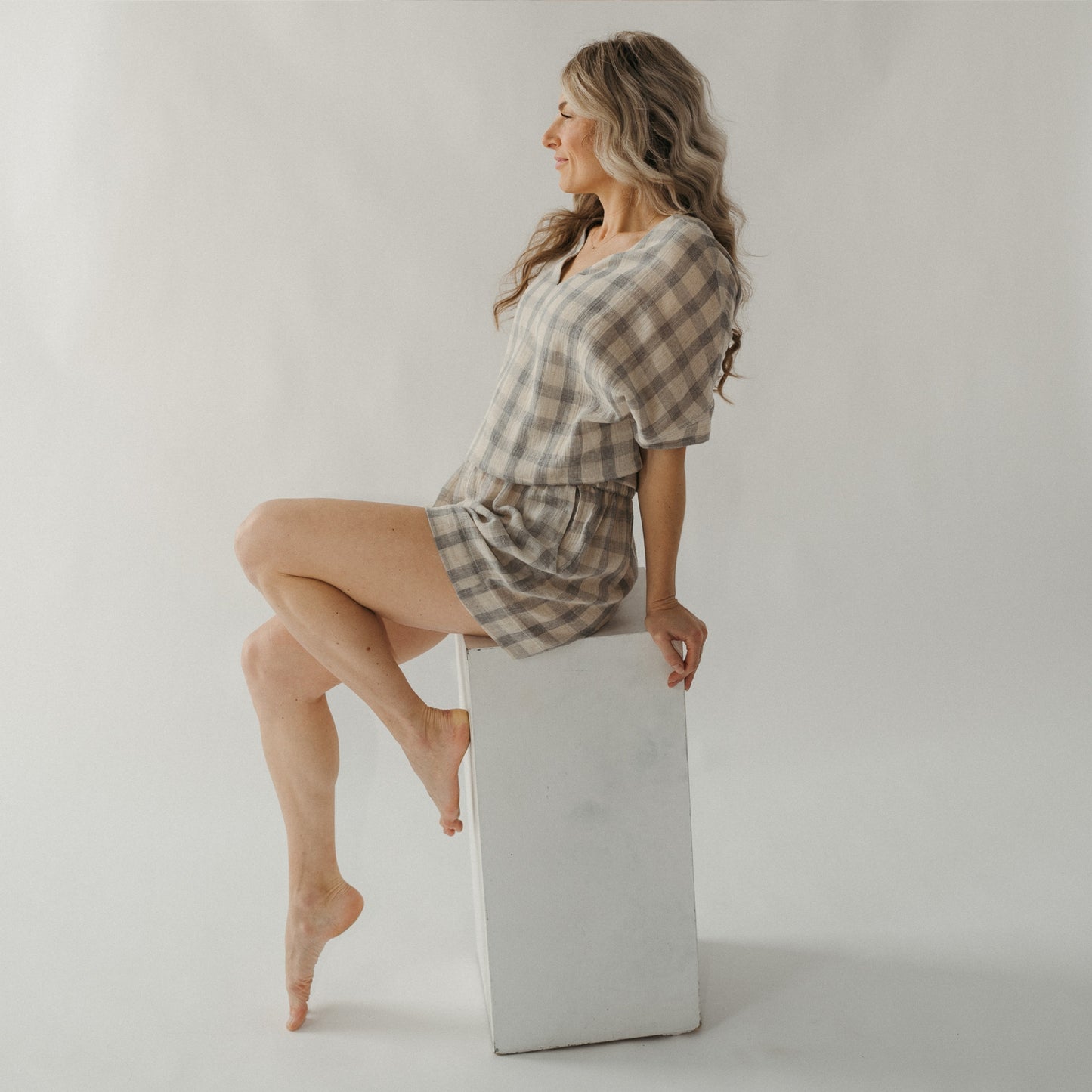 POKOLOKO Plaid Shorts