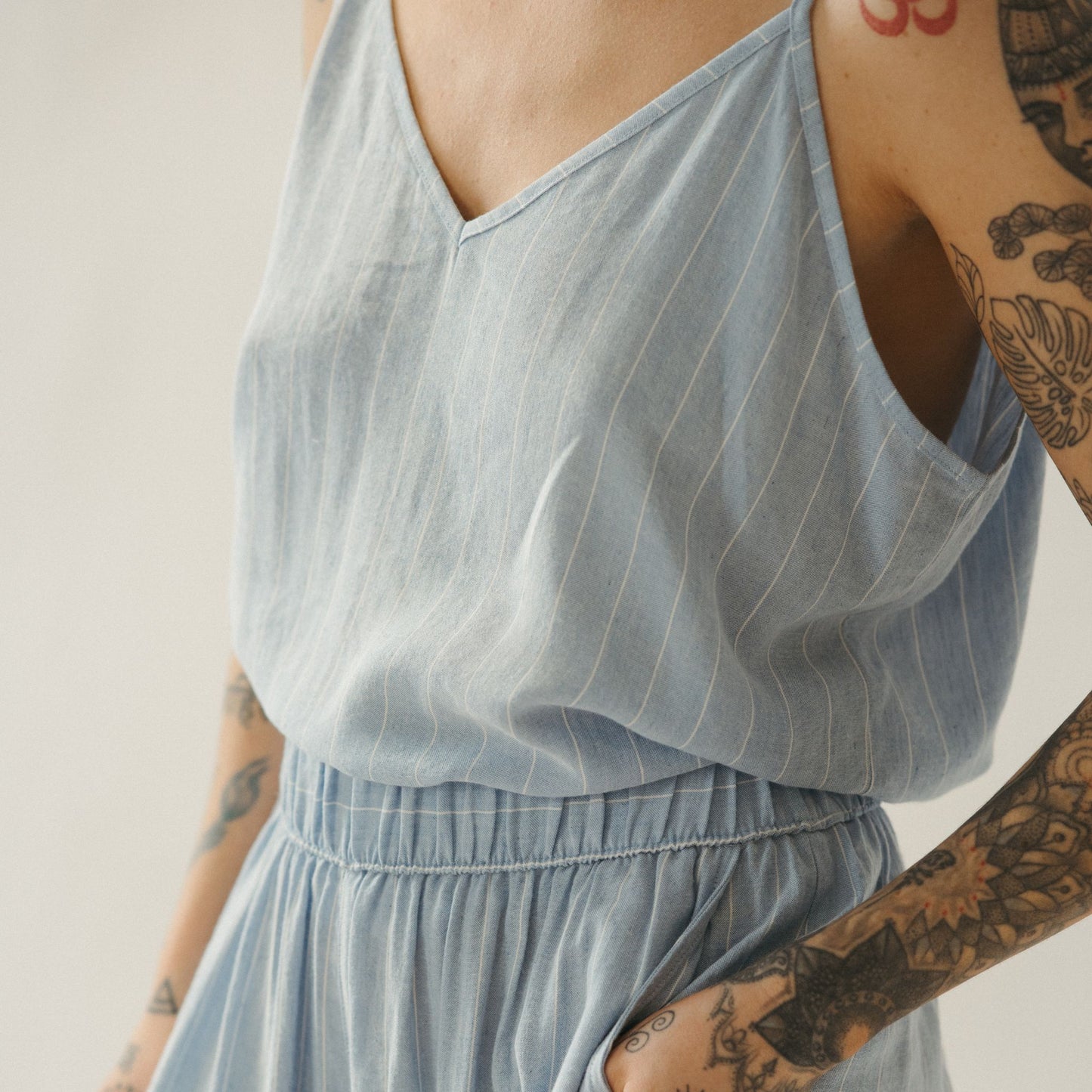 POKOLOKO Blue Blend Strappy Top