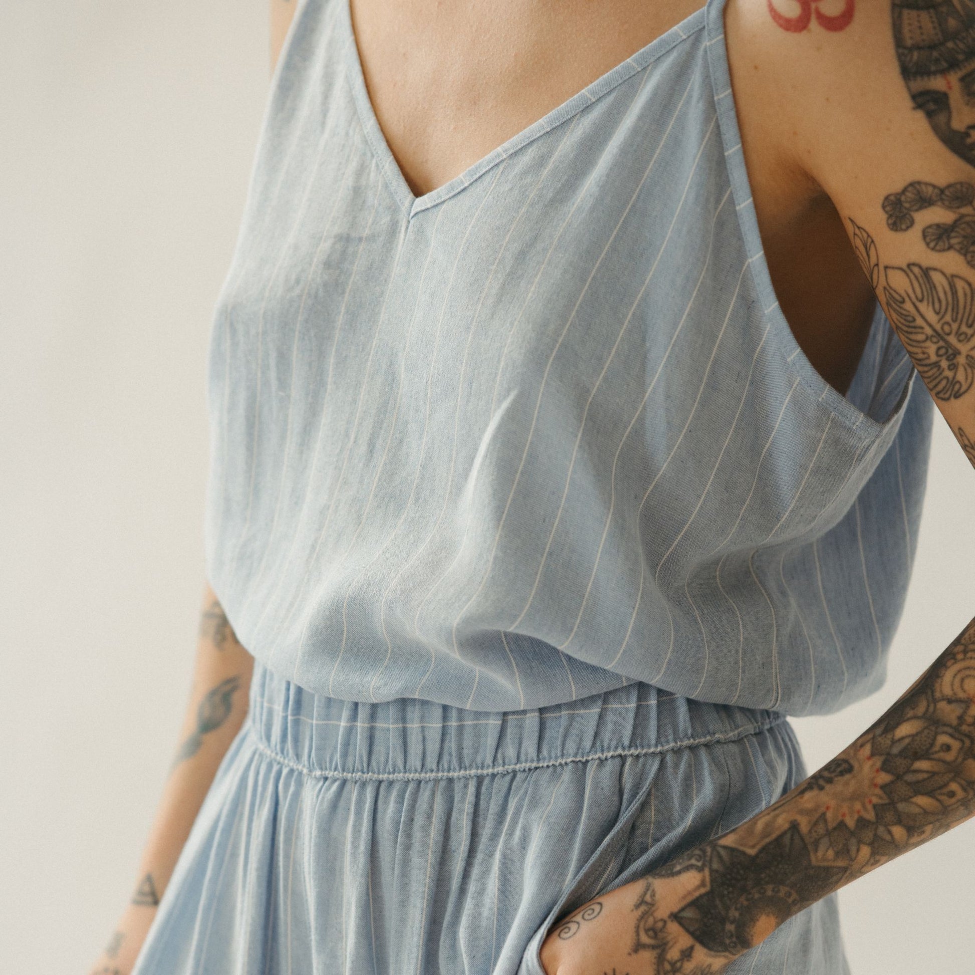 POKOLOKO Blue Blend Strappy Top