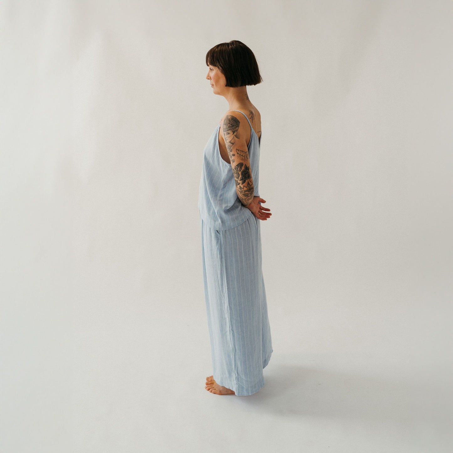 POKOLOKO Blue Blend Strappy Top