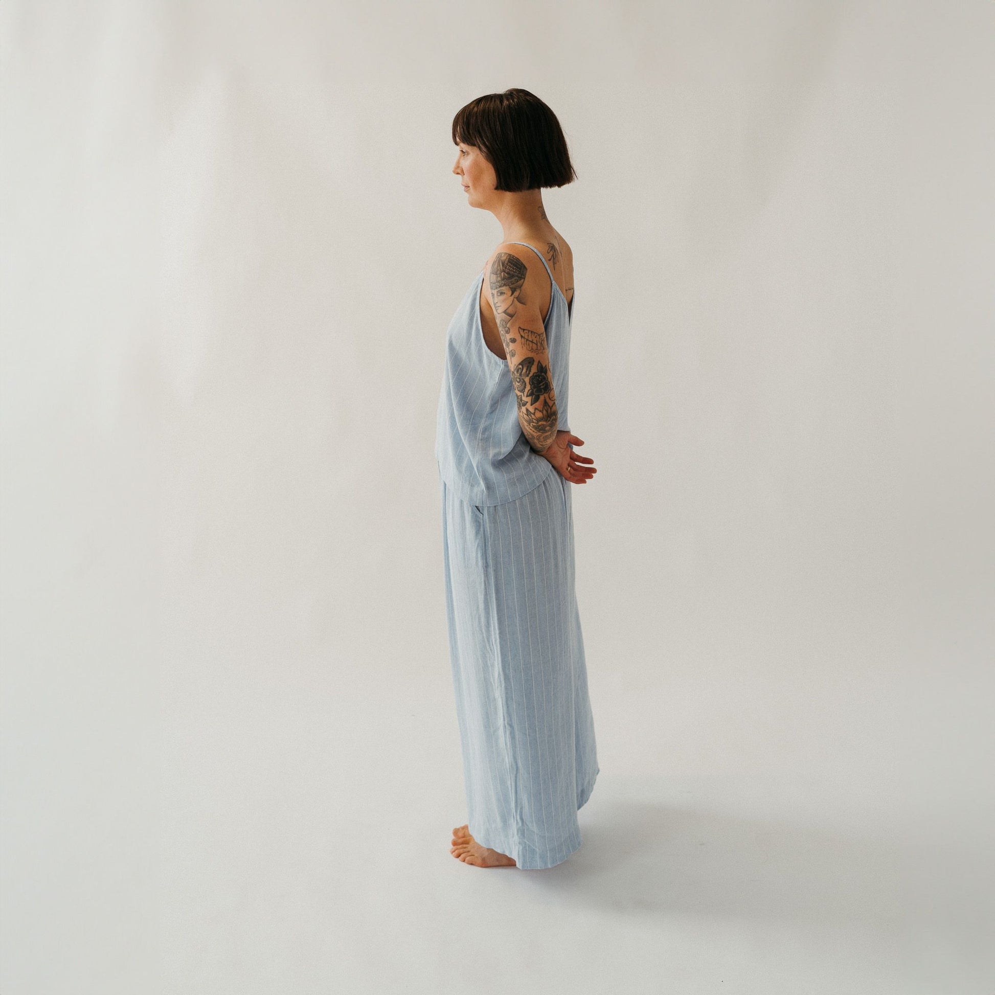 POKOLOKO Blue Blend Strappy Top