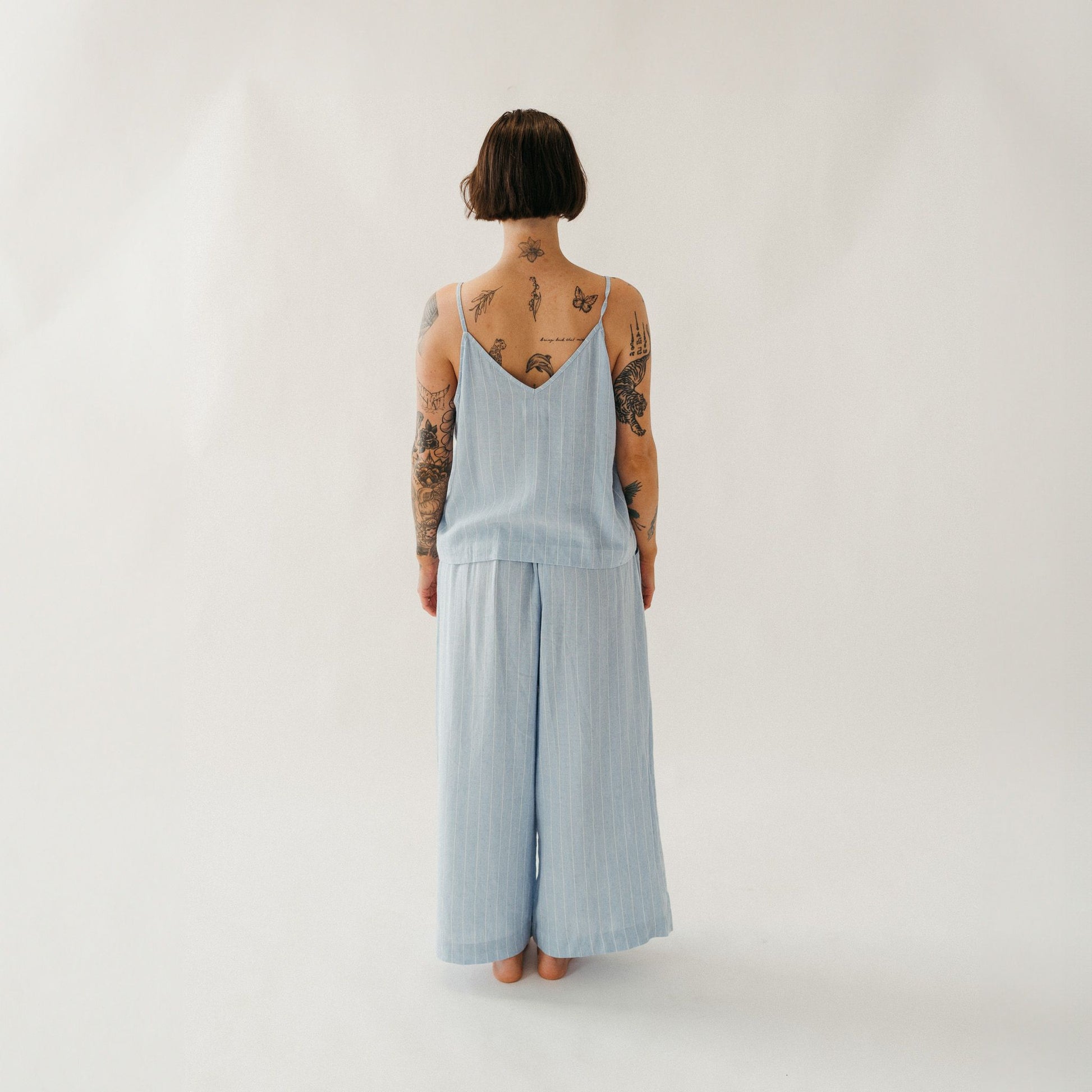 POKOLOKO Blue Blend Strappy Top