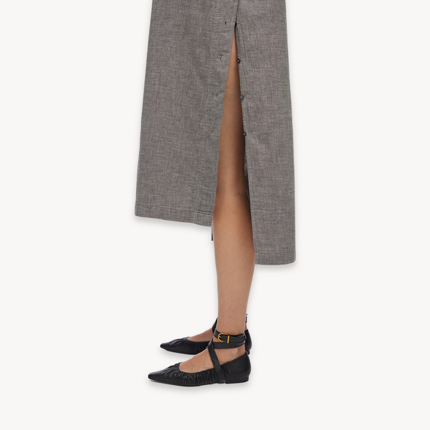 City Collection Buttoned Shirt Dress