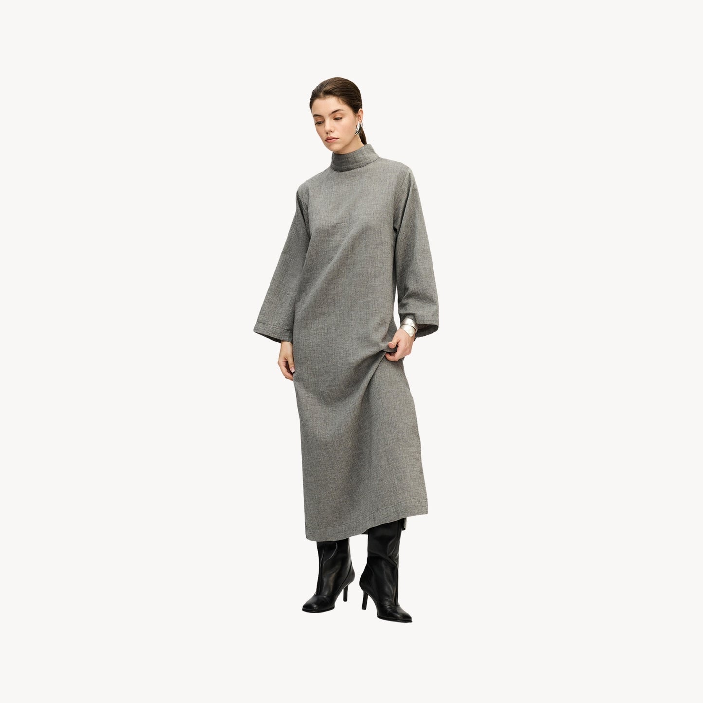 City Collection High Neck Dress