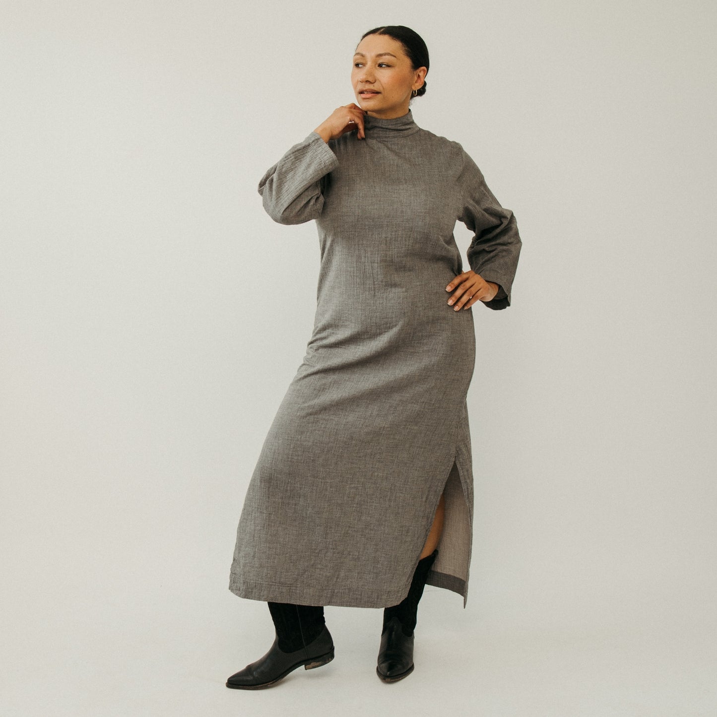 City Collection High Neck Dress