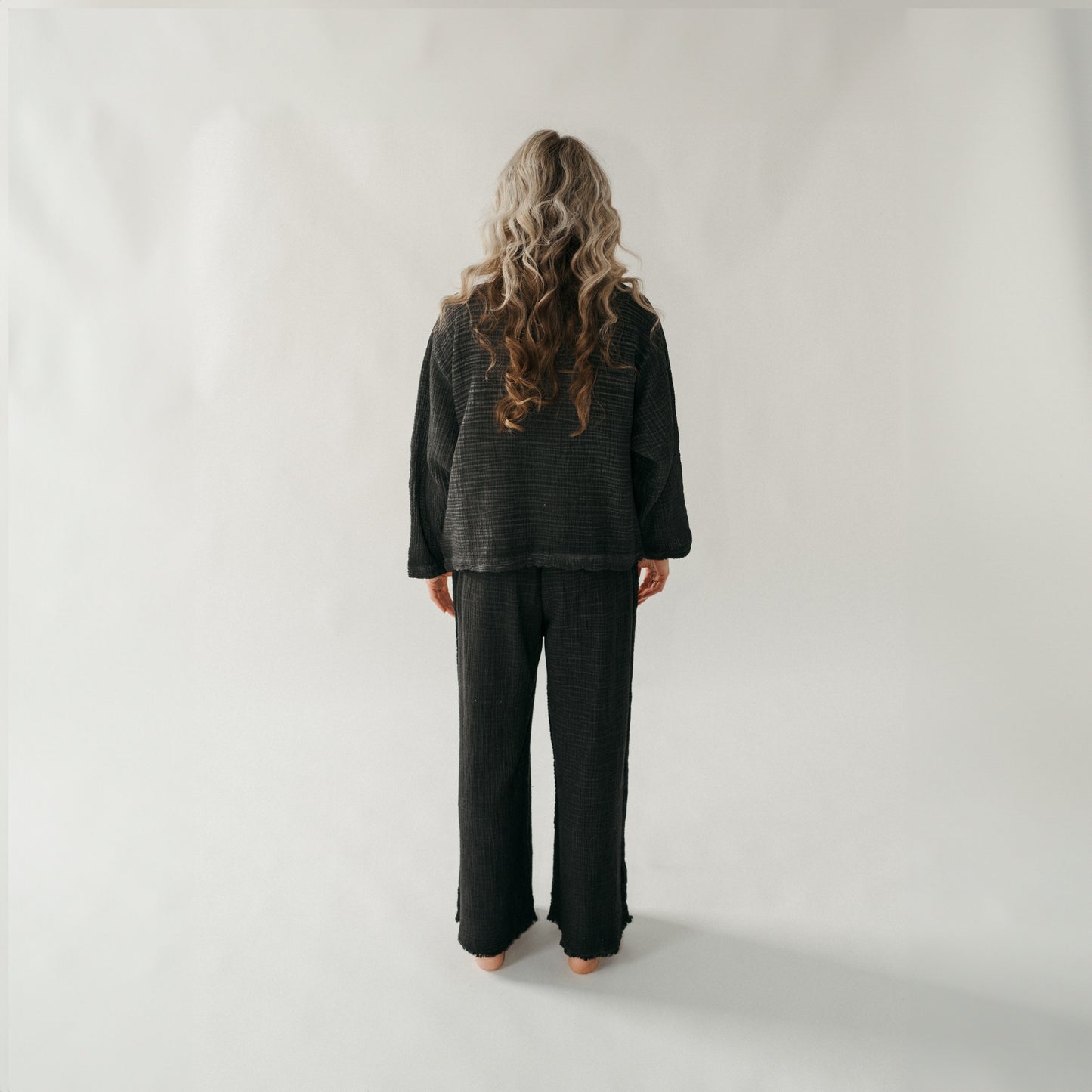 POKOLOKO Crinkle Short Jacket #color_crinkle-black