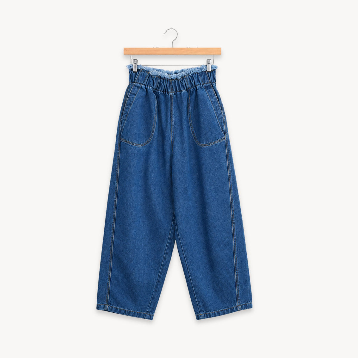 Denim Barrel Pants Plus