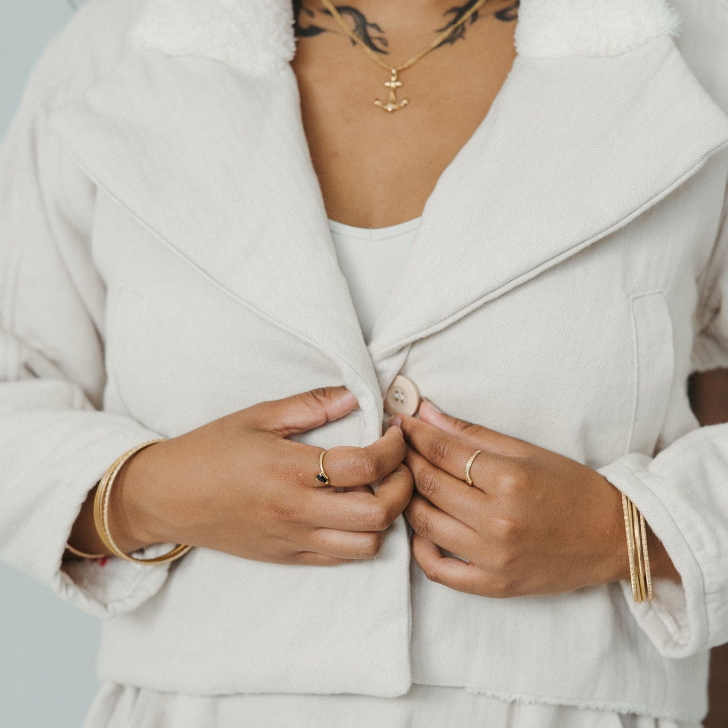 Herringbone Sherpa Jacket