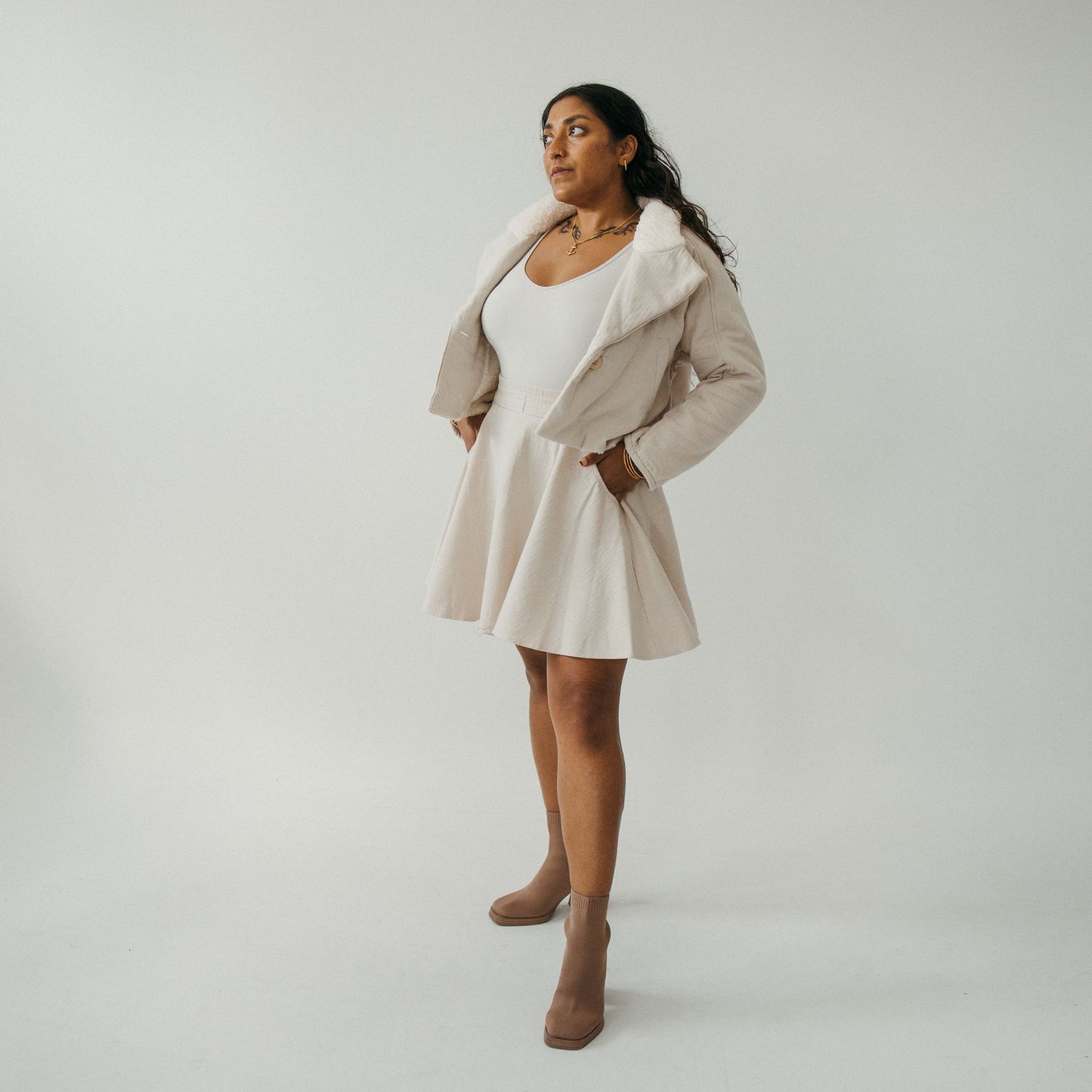 Herringbone Sherpa Jacket