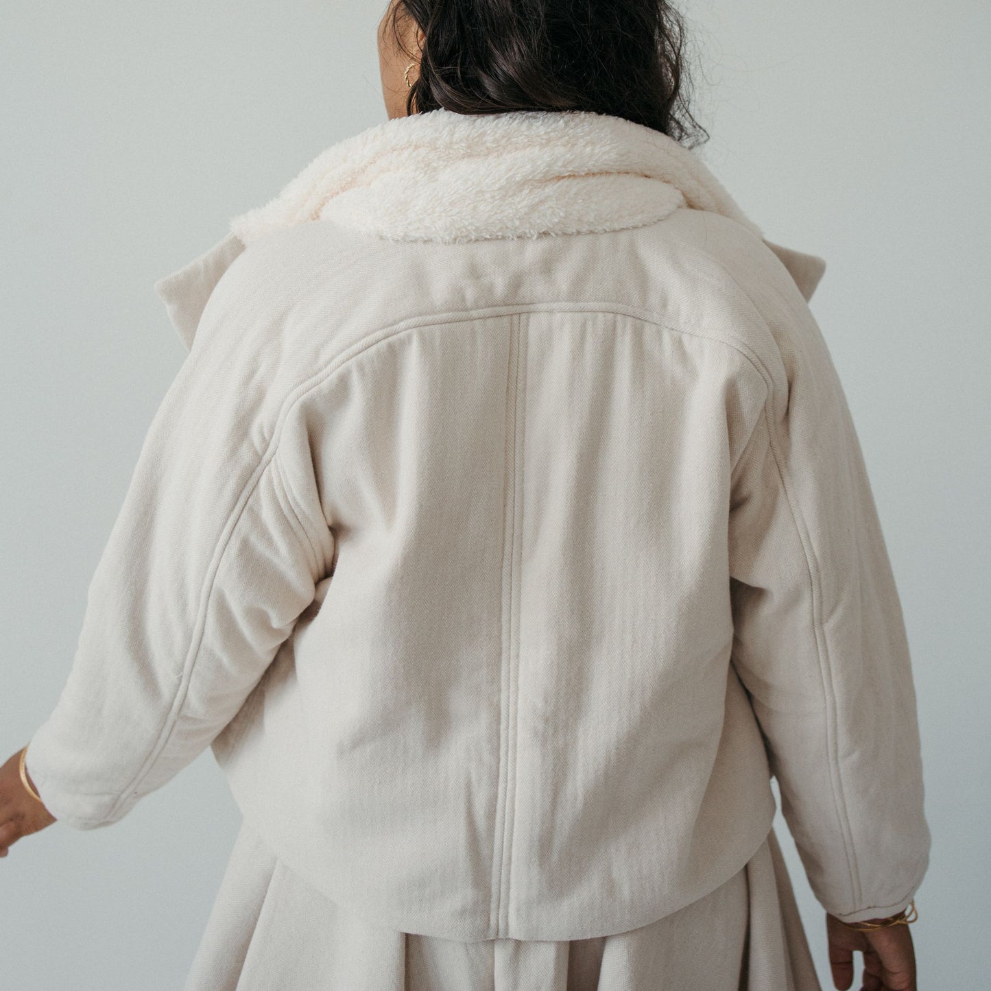 Herringbone Sherpa Jacket