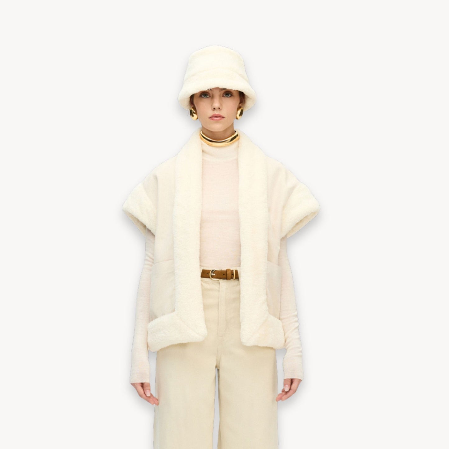 Herringbone Sherpa Vest
