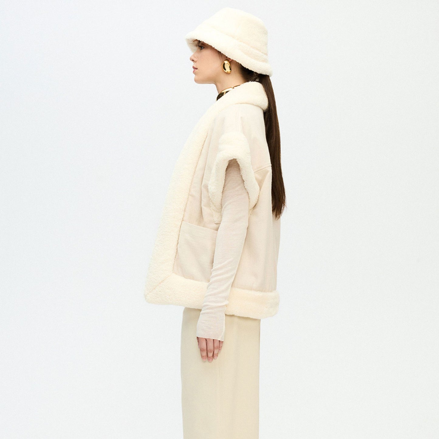 Herringbone Sherpa Vest