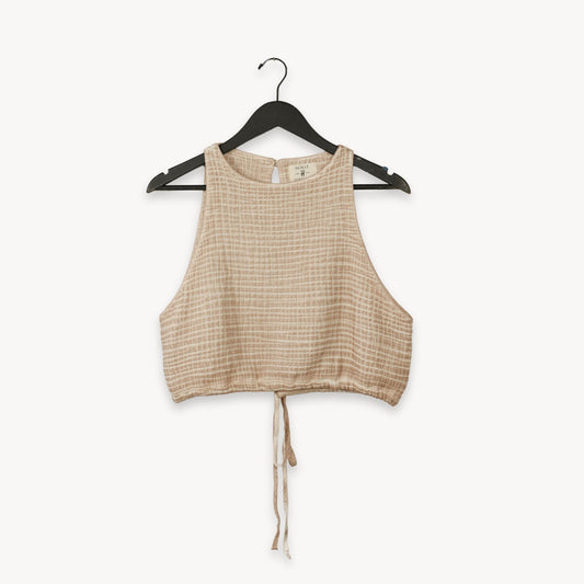POKOLOKO Crinkle Keyhole Tank #color_crinkle-beige