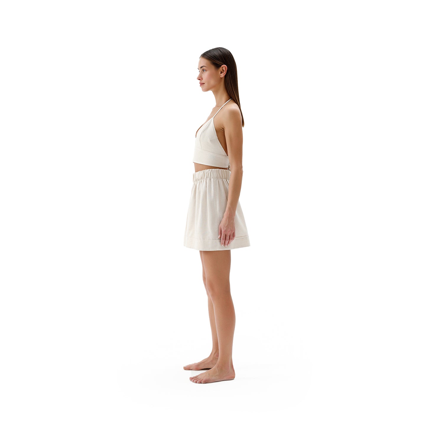 Linen-Cotton Shorts #color_natural