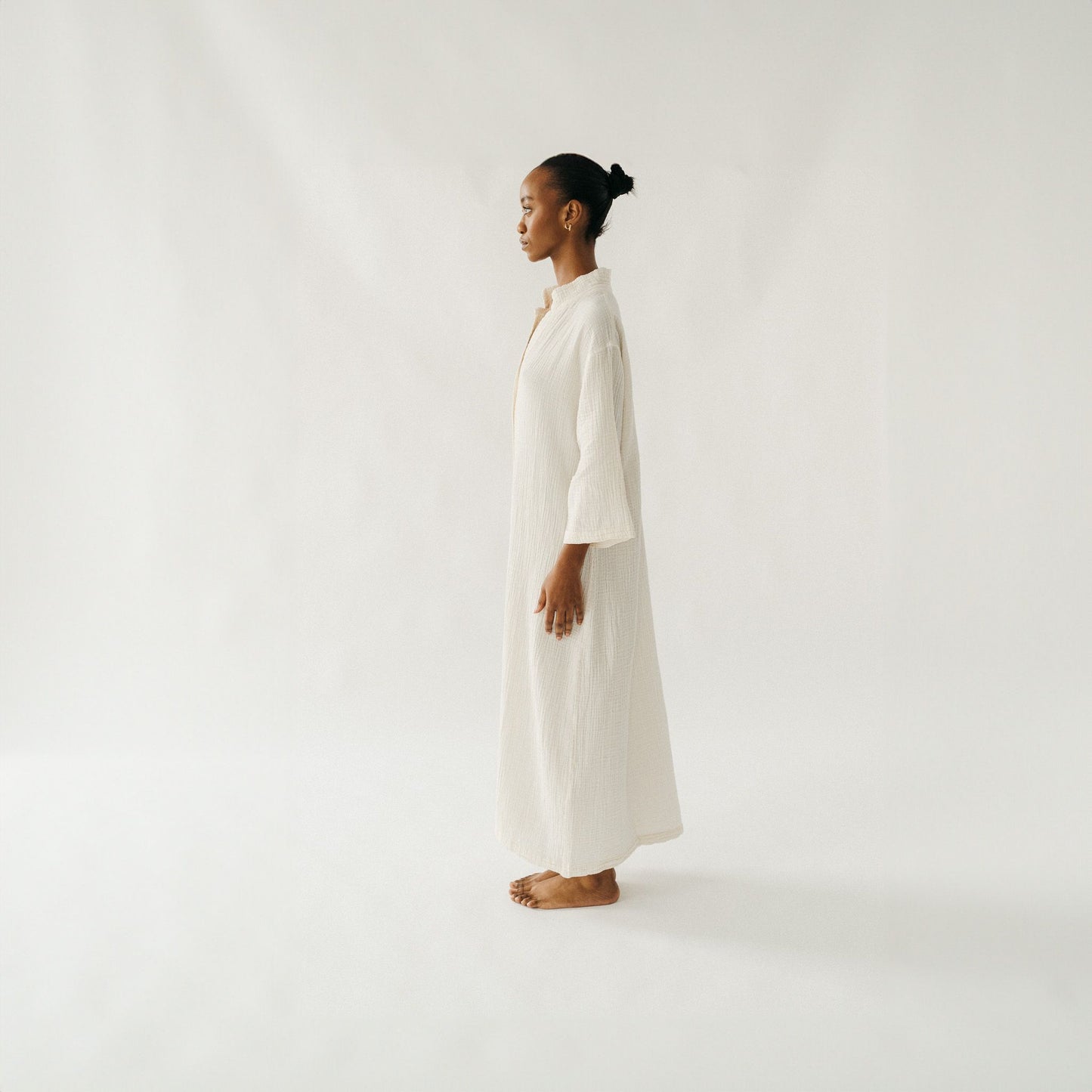 POKOLOKO Crinkle Shirt Dress #color_crinkle-cream