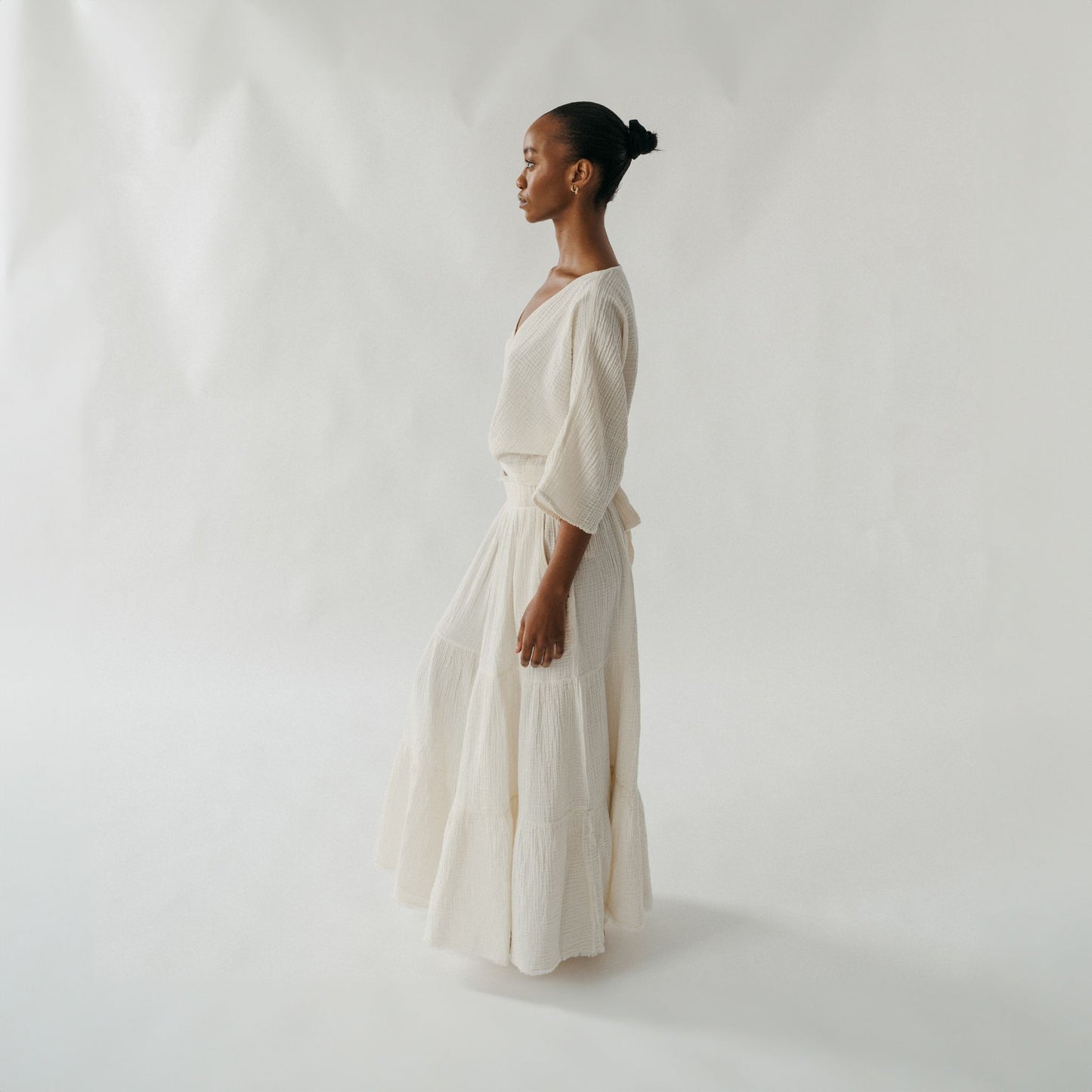 POKOLOKO Crinkle Skirt Pants #color_crinkle-cream