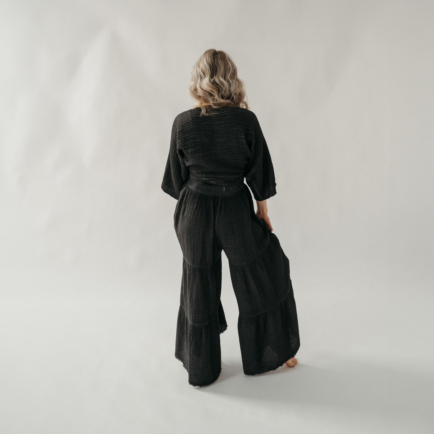 POKOLOKO Crinkle Skirt Pants #color_crinkle-black