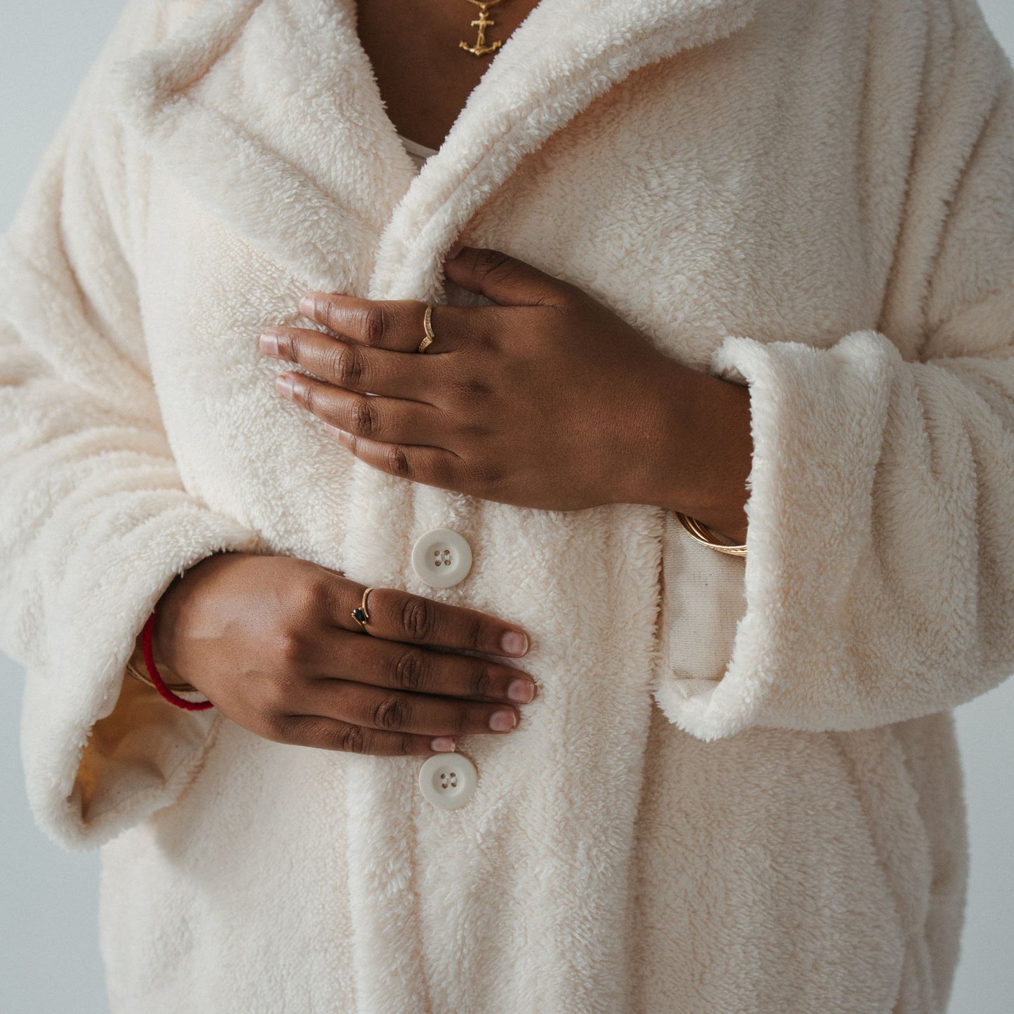 Recycled Sherpa Long Jacket