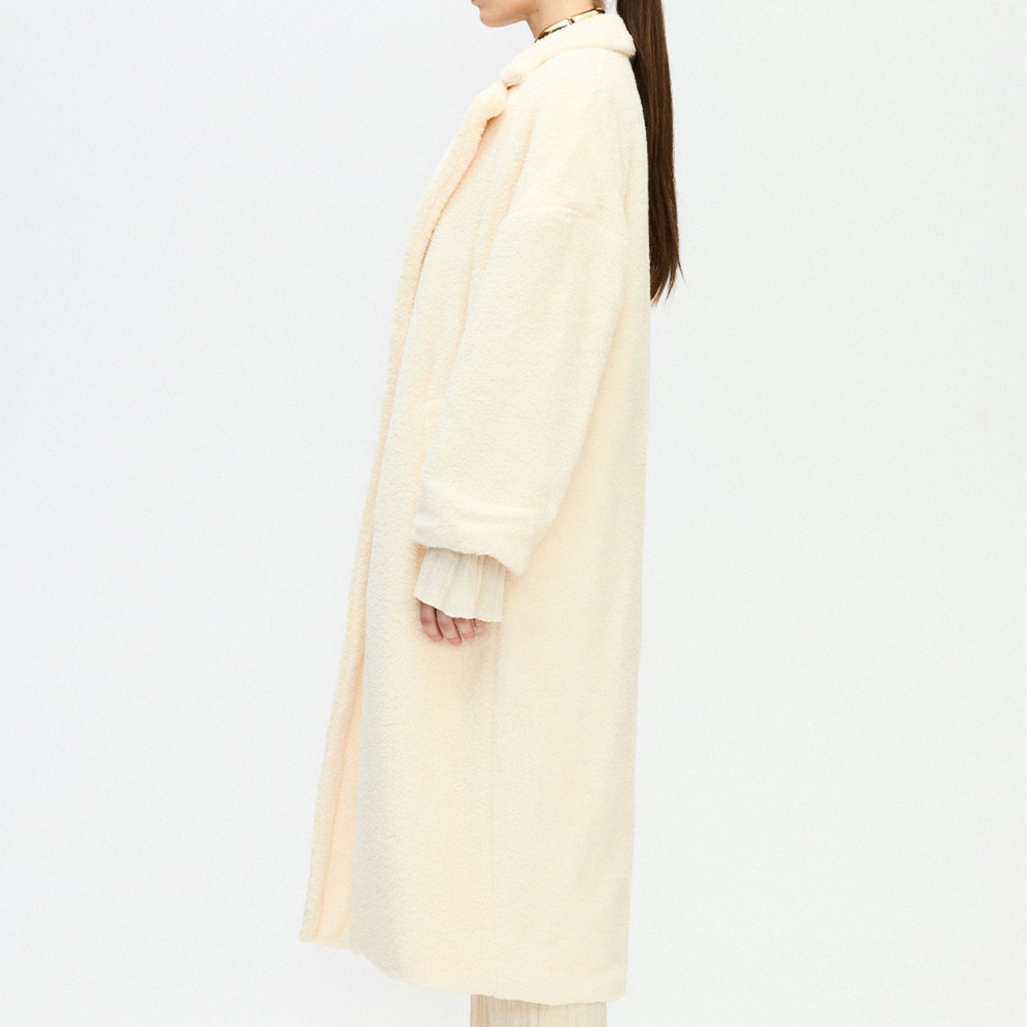 Recycled Sherpa Long Jacket
