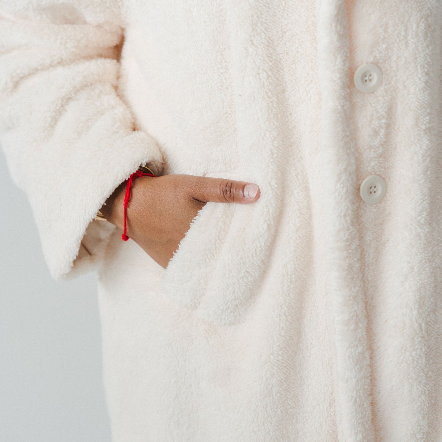 Recycled Sherpa Long Jacket