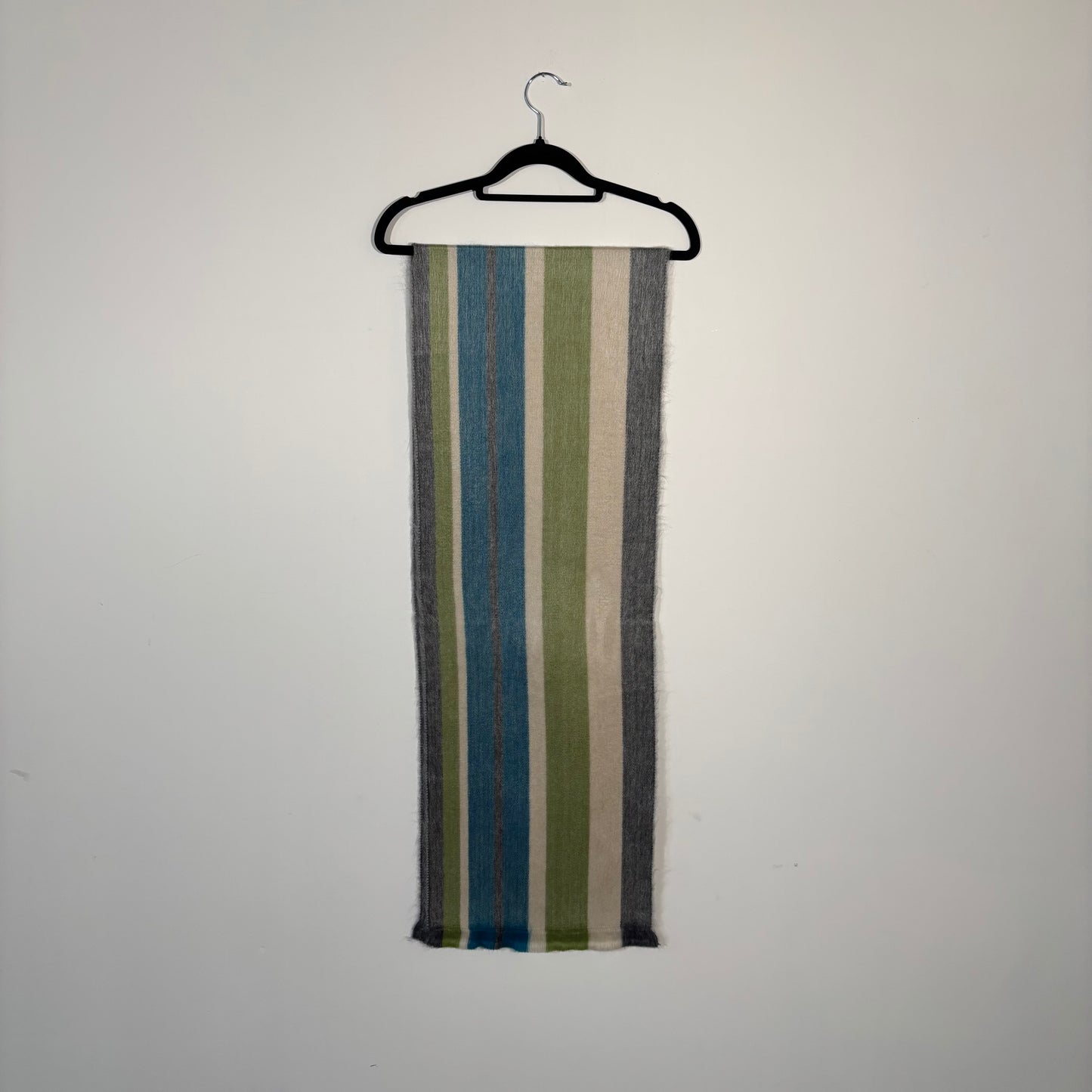 Green/Grey/Blue Stripe Scarf