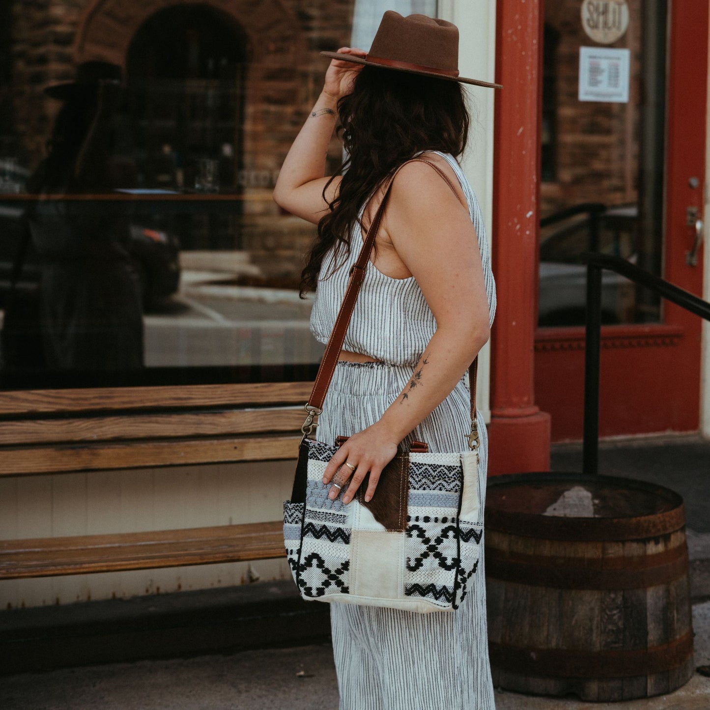 Zoe Leather & Hairon