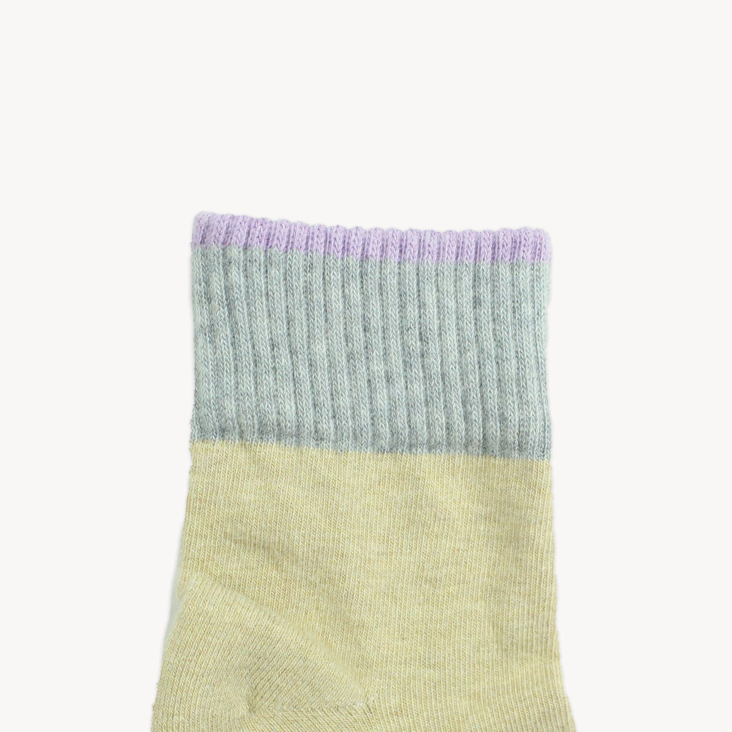 OKOLOKO Block Pima Socks #color_block-pima-beige-grey