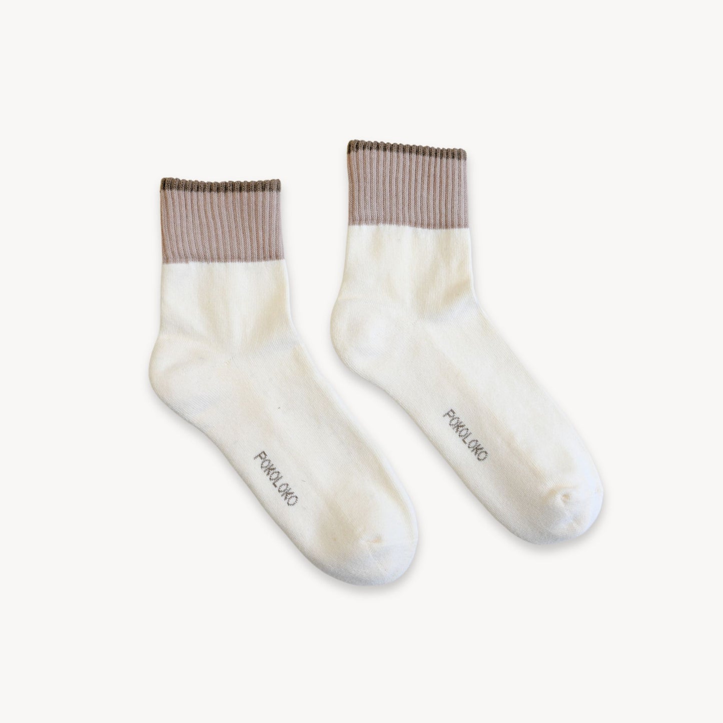 POKOLOKO Block Pima Socks #color_block-sandbanks