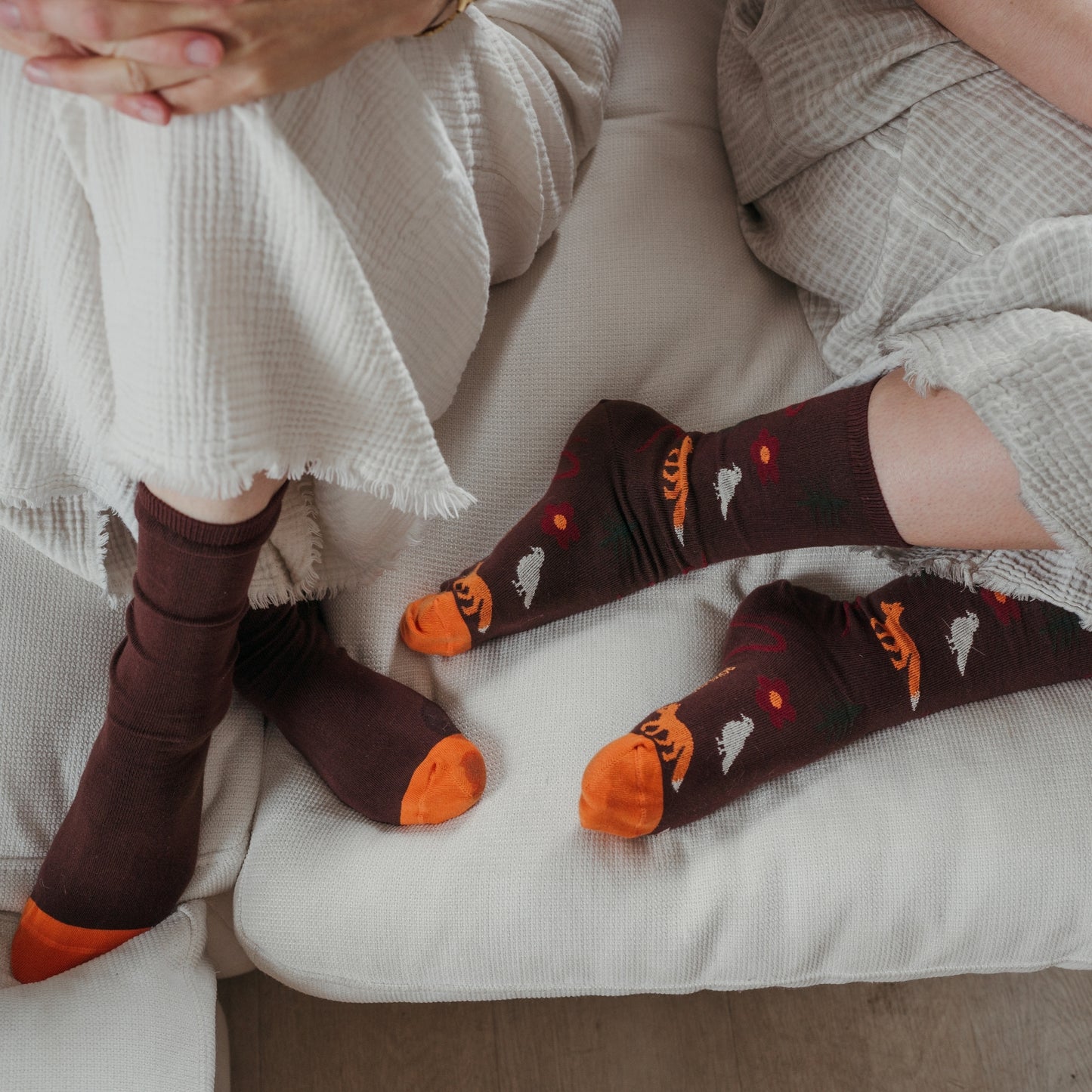 Fox and Dove Socks - Pack of 2