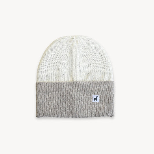 POKOLOKO Pure Reversible Toque #color_white-beige-toque