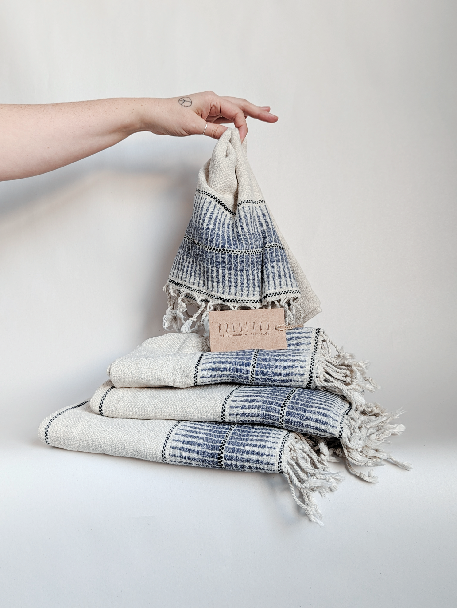 POKOLOKO Element Towel Bundle #color_bluebell