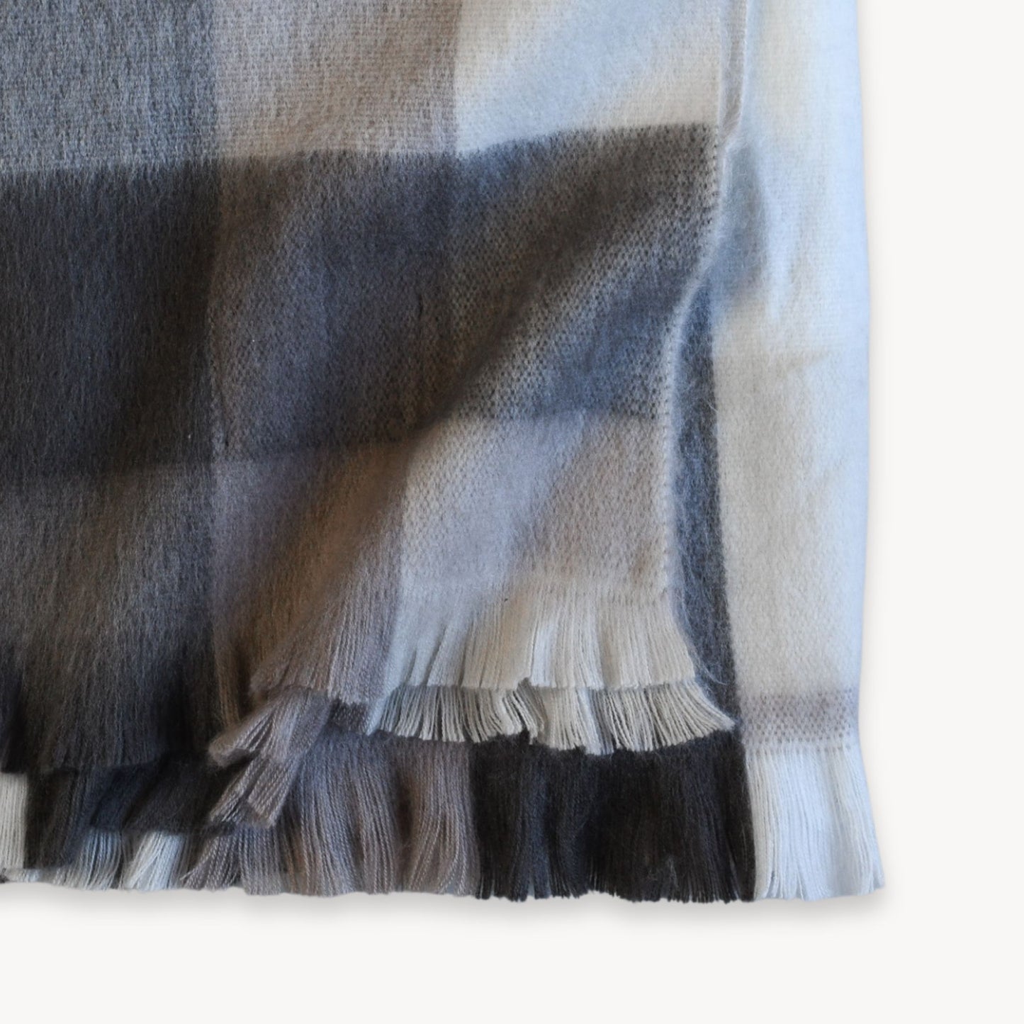 POKOLOKO Large Check Alpaca Blanket #color_walnut-check